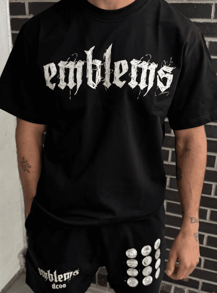 Emblems Drop Shoulder T-Shirt
