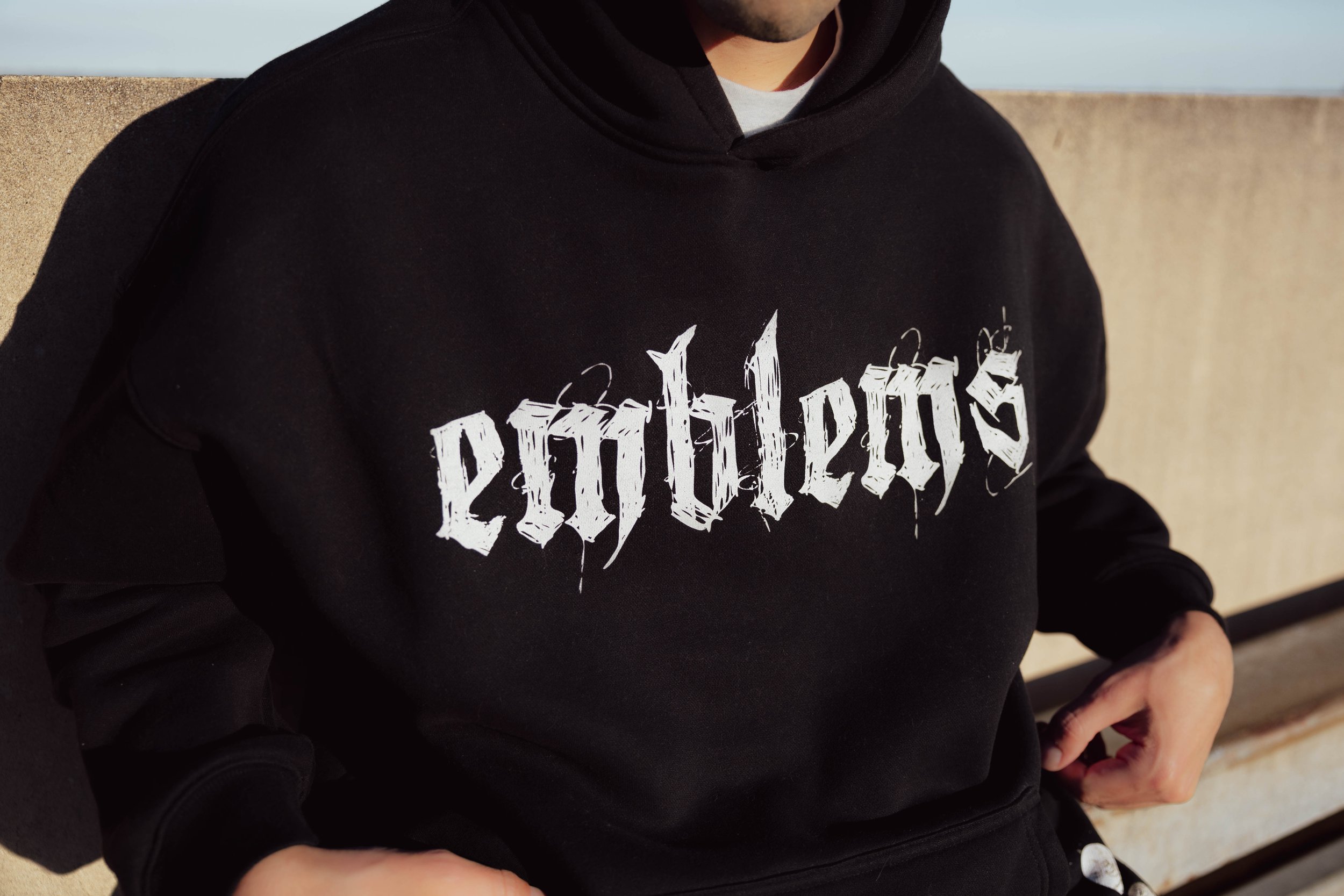 Emblems Oversize Fleeced Hoodie