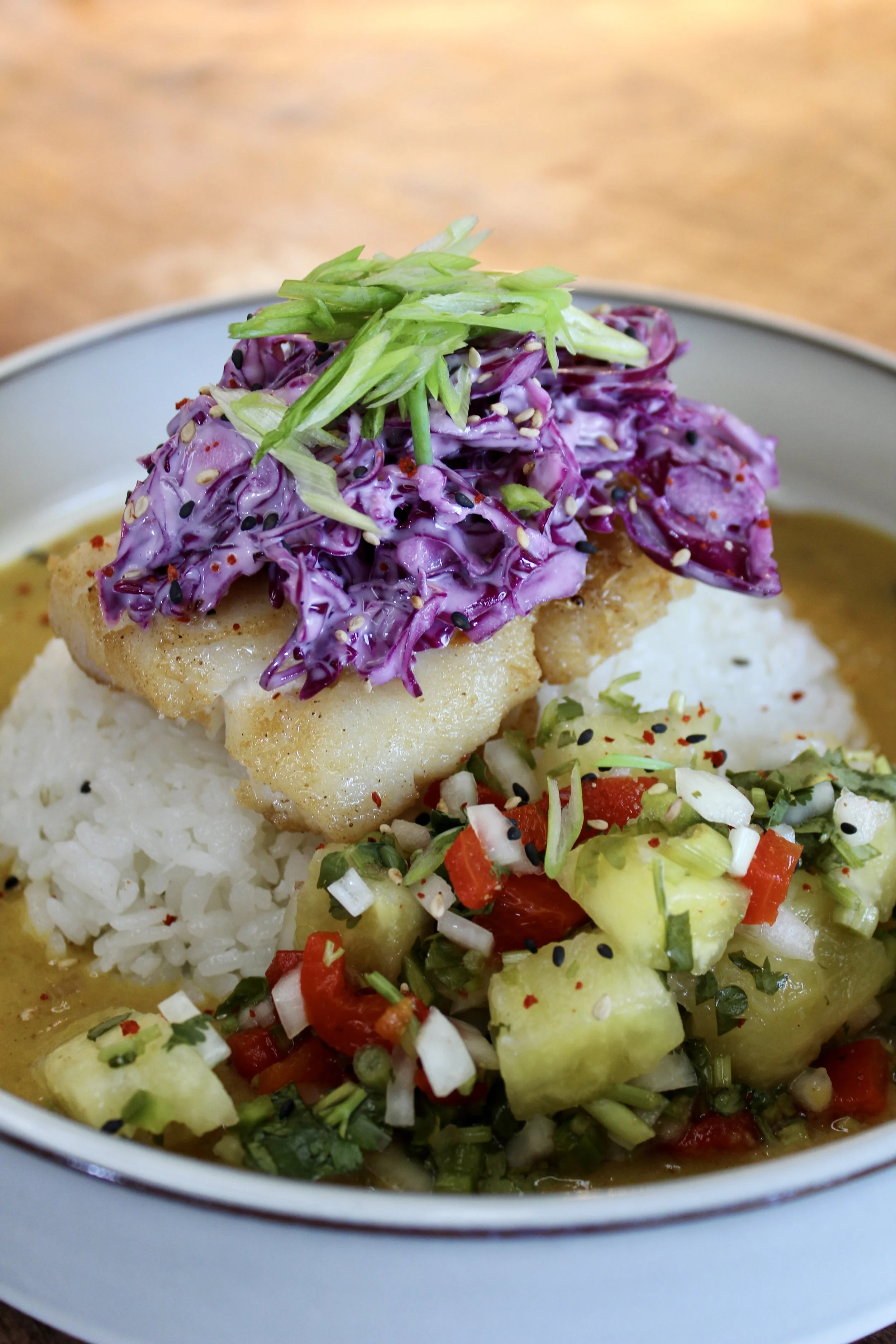 Our Mango Curry Whitefish 