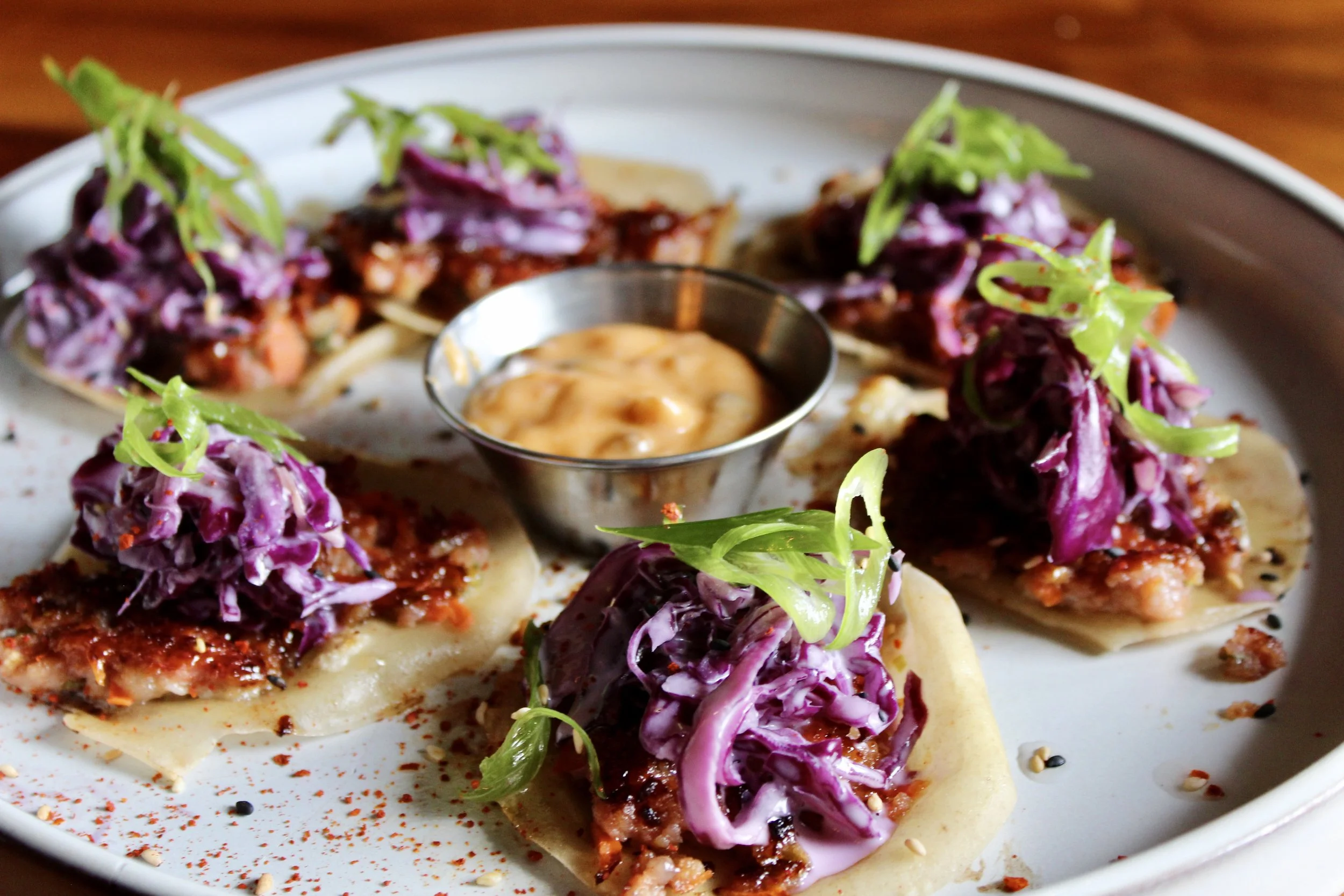 Our Gyoza Tacos