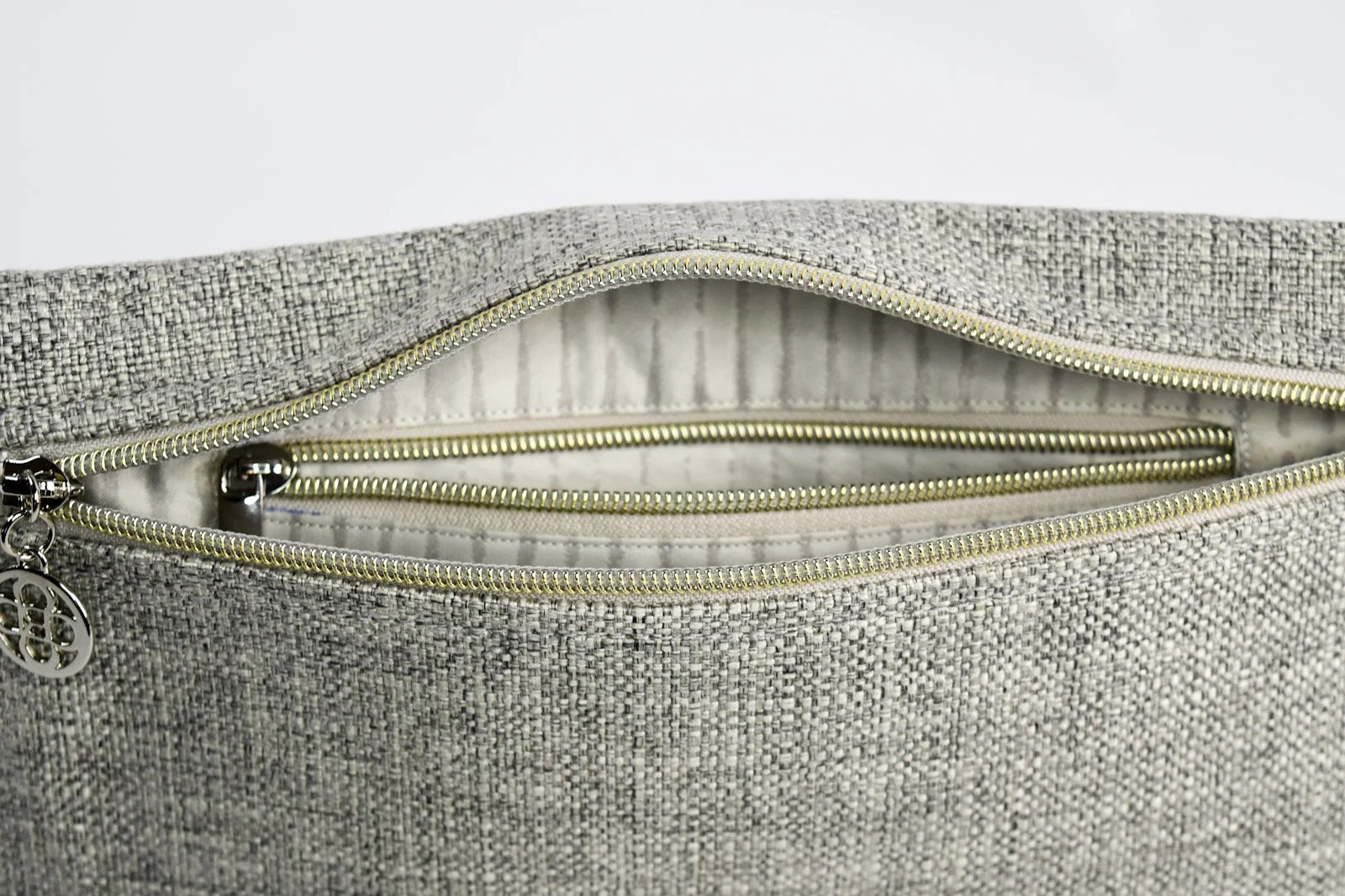 Gray Bum Bag Silver Interior.jpg