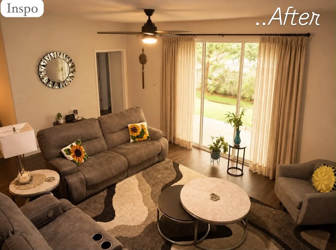 Where comfort meets warmth and effortless elegance 🤎✨ A cozy living room designed for relaxing, gathering, and making everyday moments feel beautiful. 

Are you team cozy neutrals 🤎 or bold colors 🎨?

#interiordesign #comfydesign #livingroom #desi