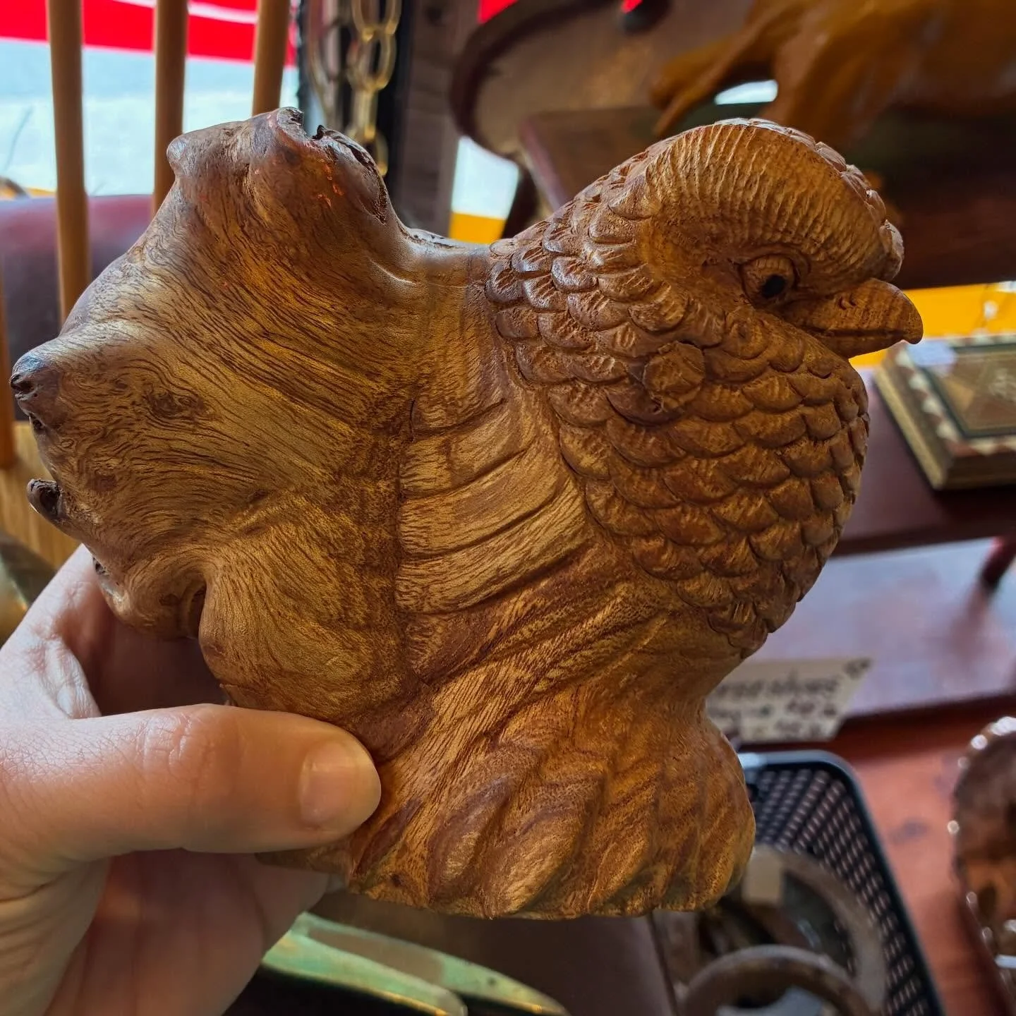 Really cool hand-carved piece