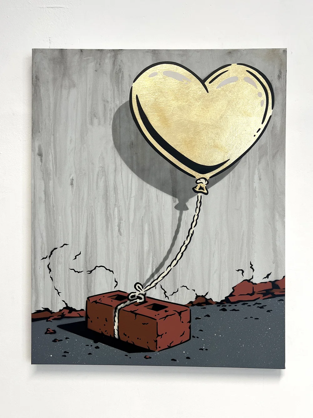 Cut The String — Gold Leaf Balloon by Rich Simmons
