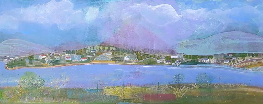 Errigal Mountain Donegal - Acrylic on Gesso on Birch - 4ft x 18”