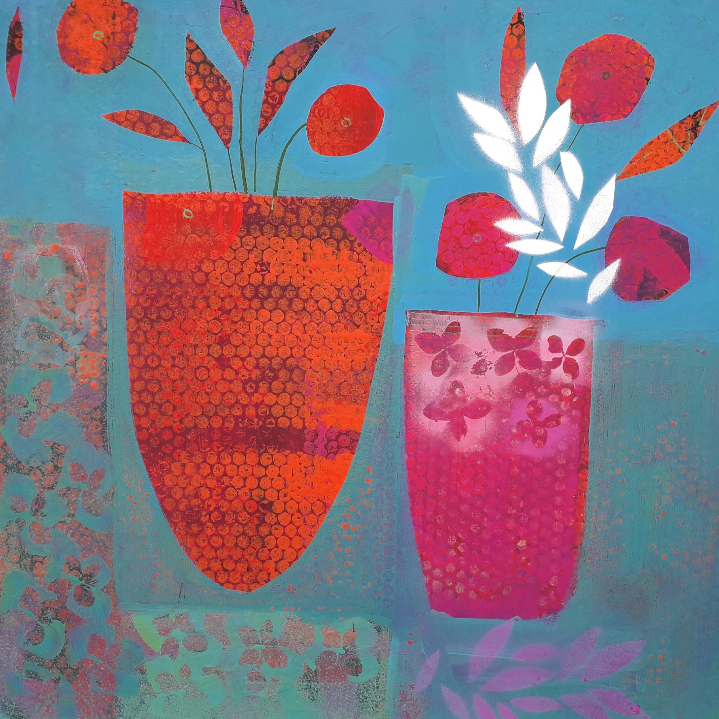 Love Flowers  ii - 2ft x 2ft - Mixed Media on board.jpg