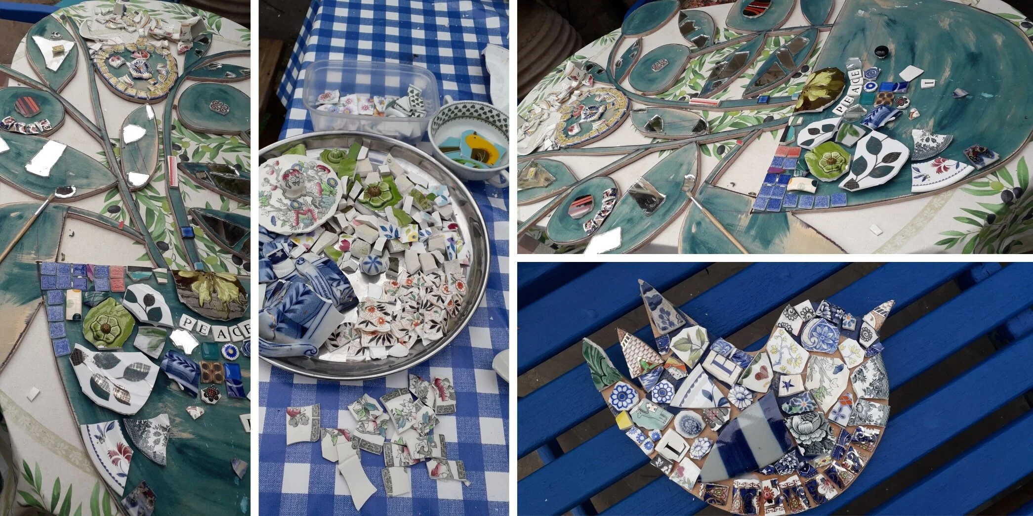 Mosaic work in progress