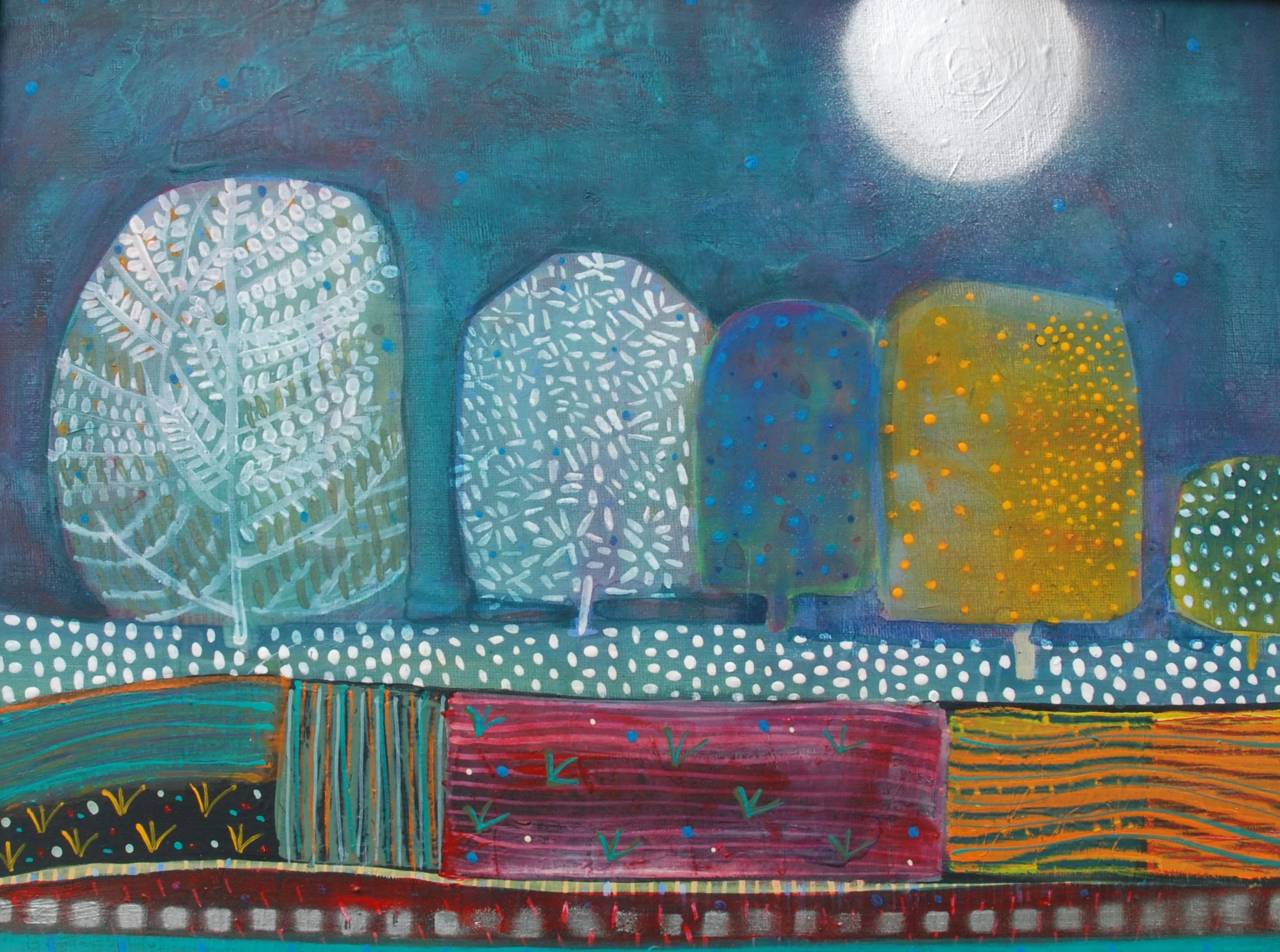 Spanish Garden i - acrylic on canvas - 19in x 16in.jpg