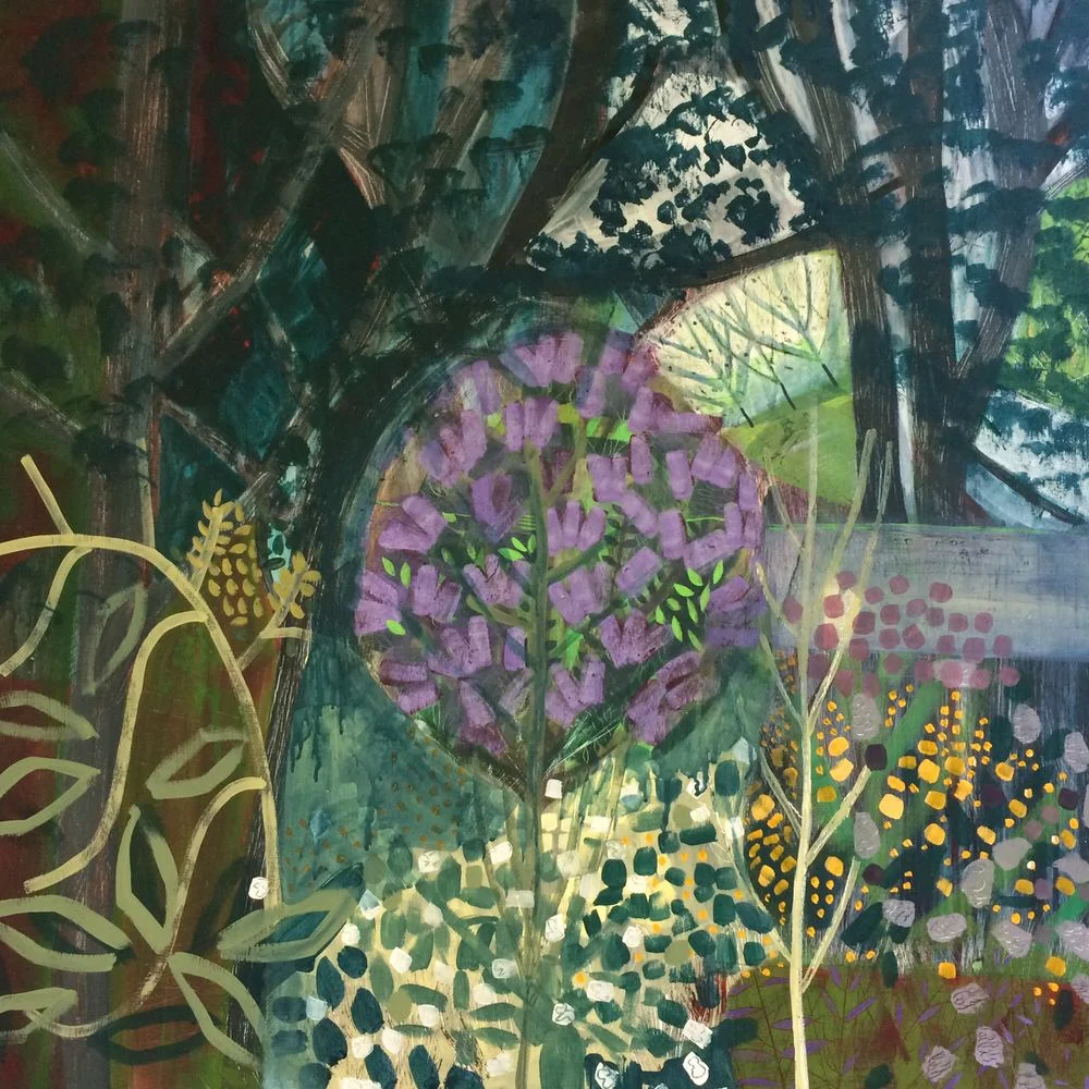 The Lilac Tree (Original completed painting before tampering)