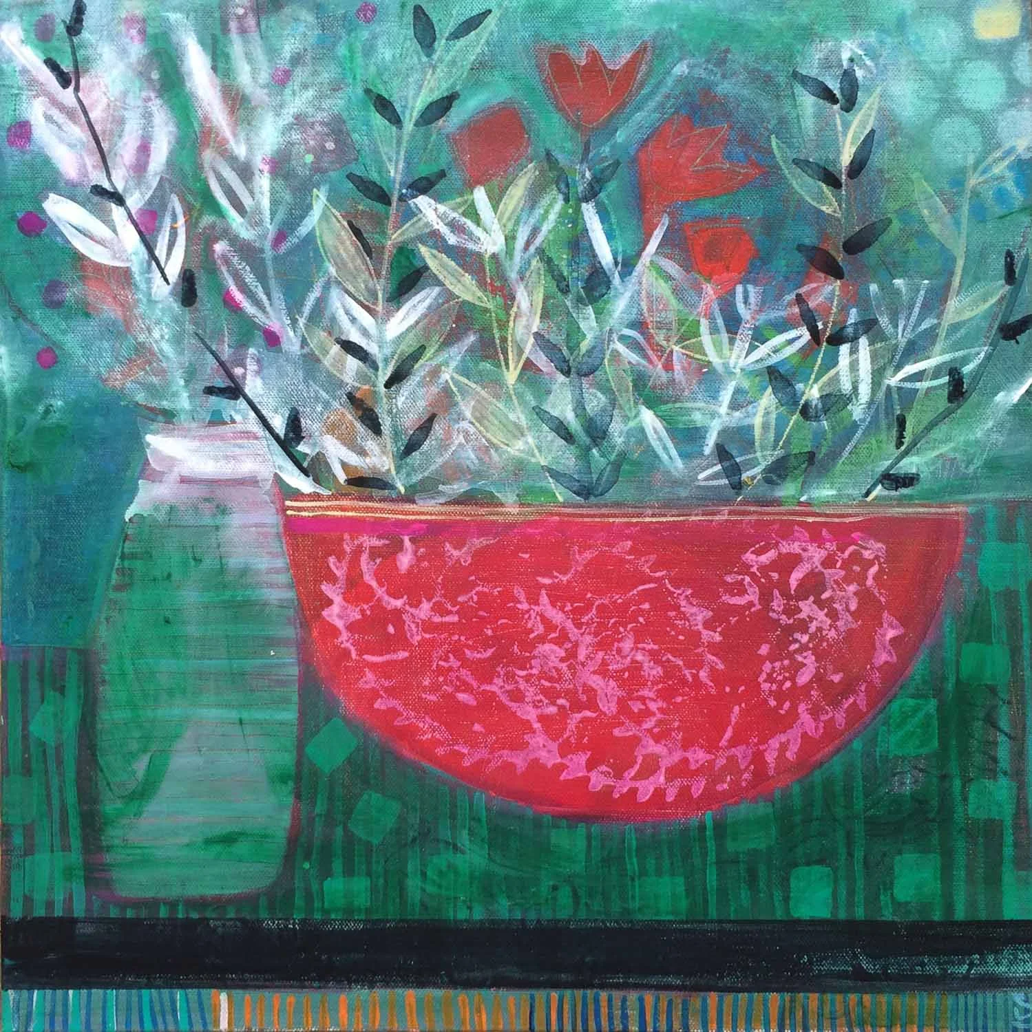 Shop Online - A Tale of Two Vases (acrylic-on-artist-board)