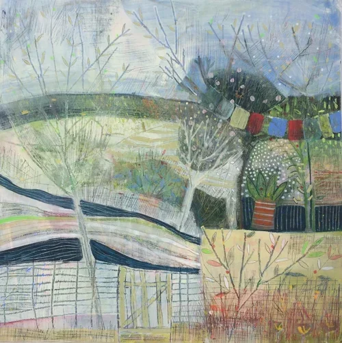 Tibetan Prayer Flags English Garden - SOLD