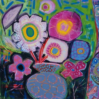 Funky Flowers - SOLD