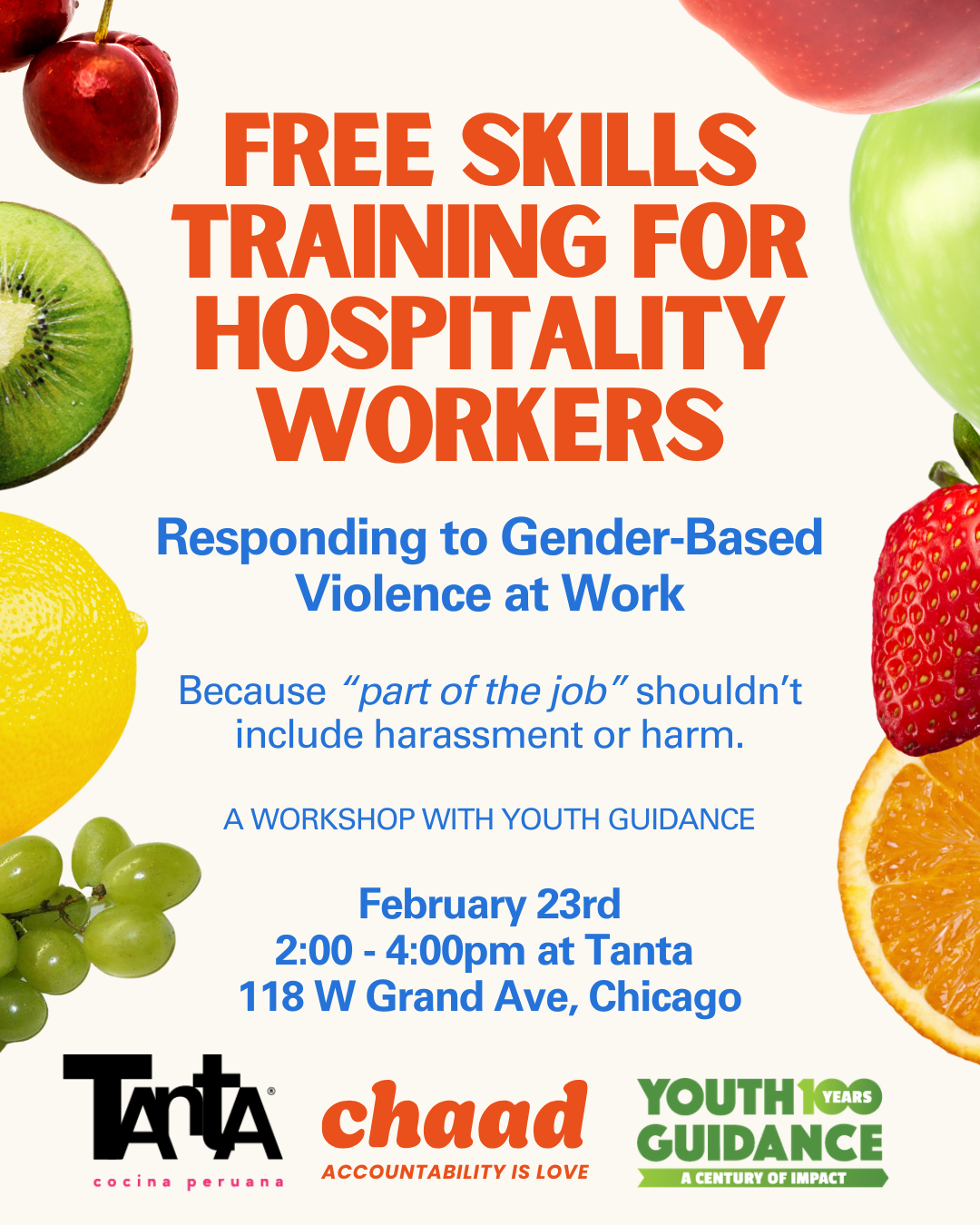 Free Skills Training for Hospitality Workers