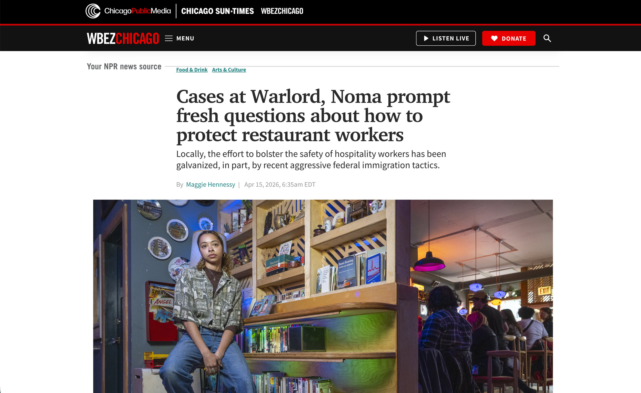 Cases at Warlord, Noma prompt fresh questions about how to protect restaurant workers