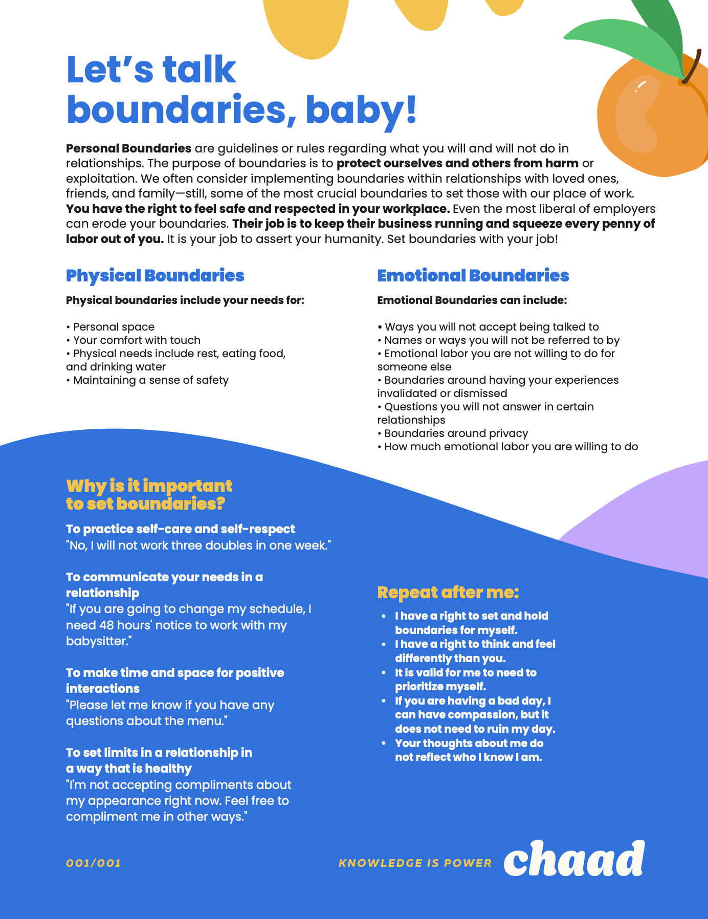 Boundaries Worksheet