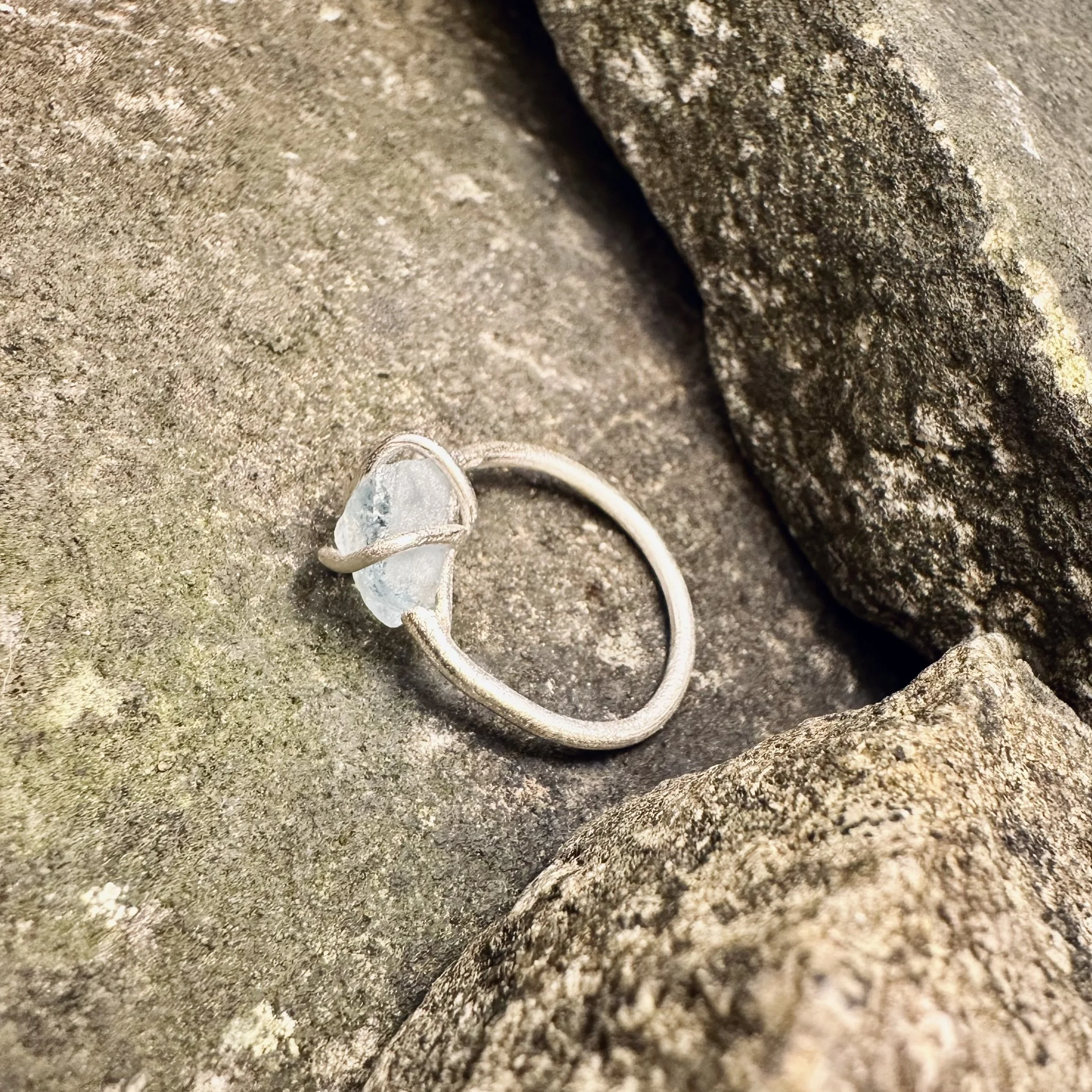 Pale Blue Topaz Ring