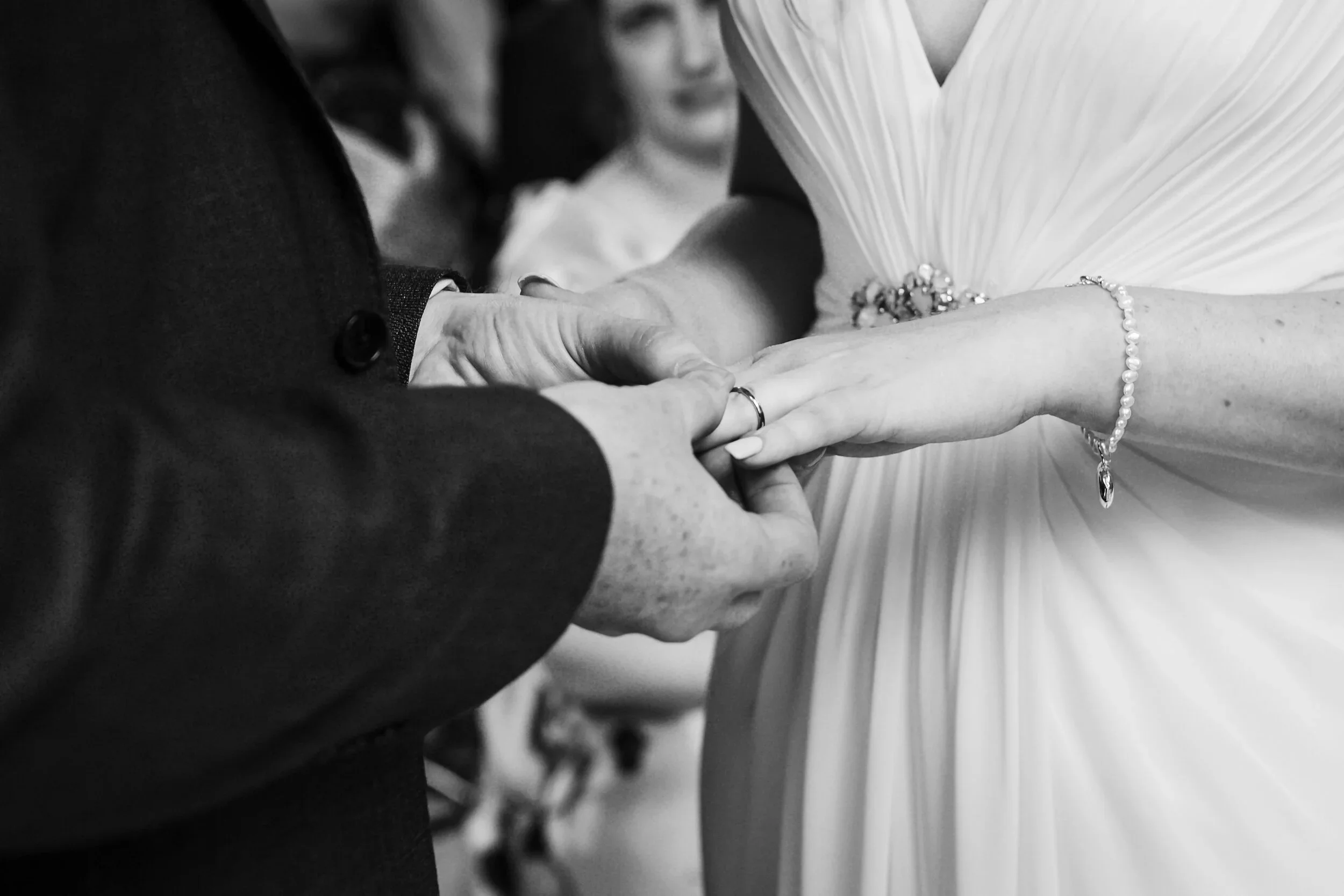 She said yes, bespoke wedding bands