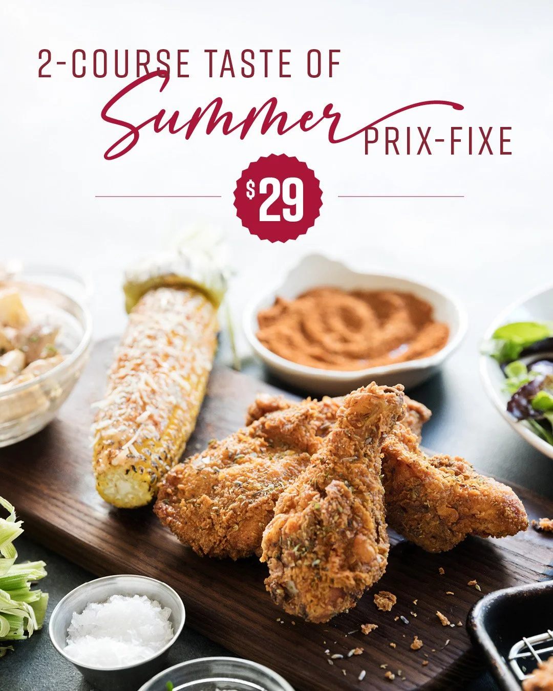 Two Course Taste of Summer Prix Fixe, just $29