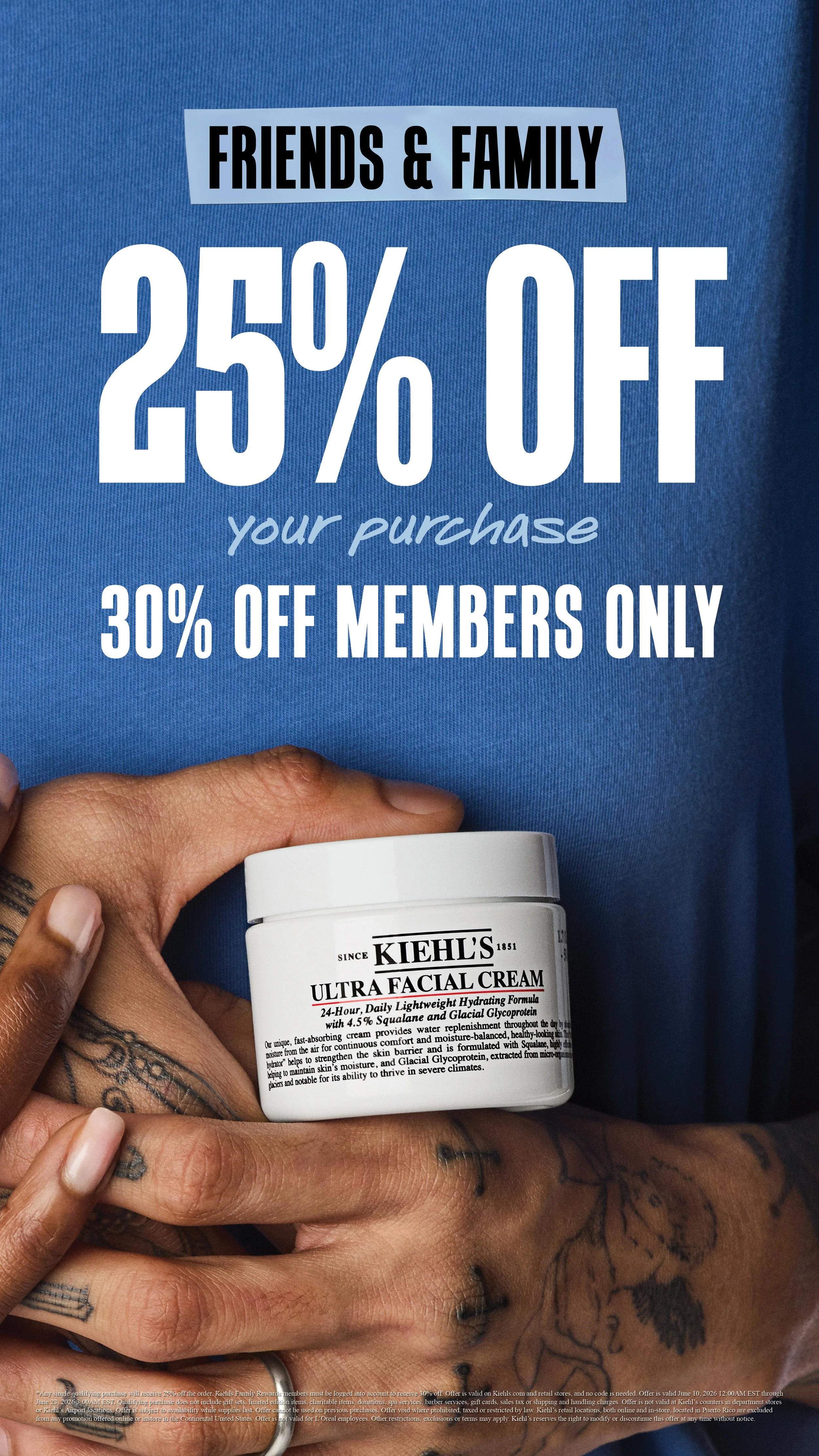 Friends and Family sale