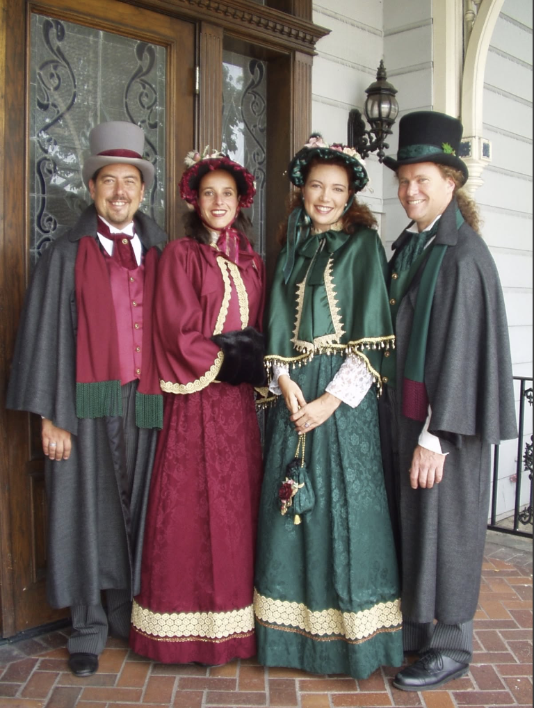 Strolling Charles Dickens Carolers