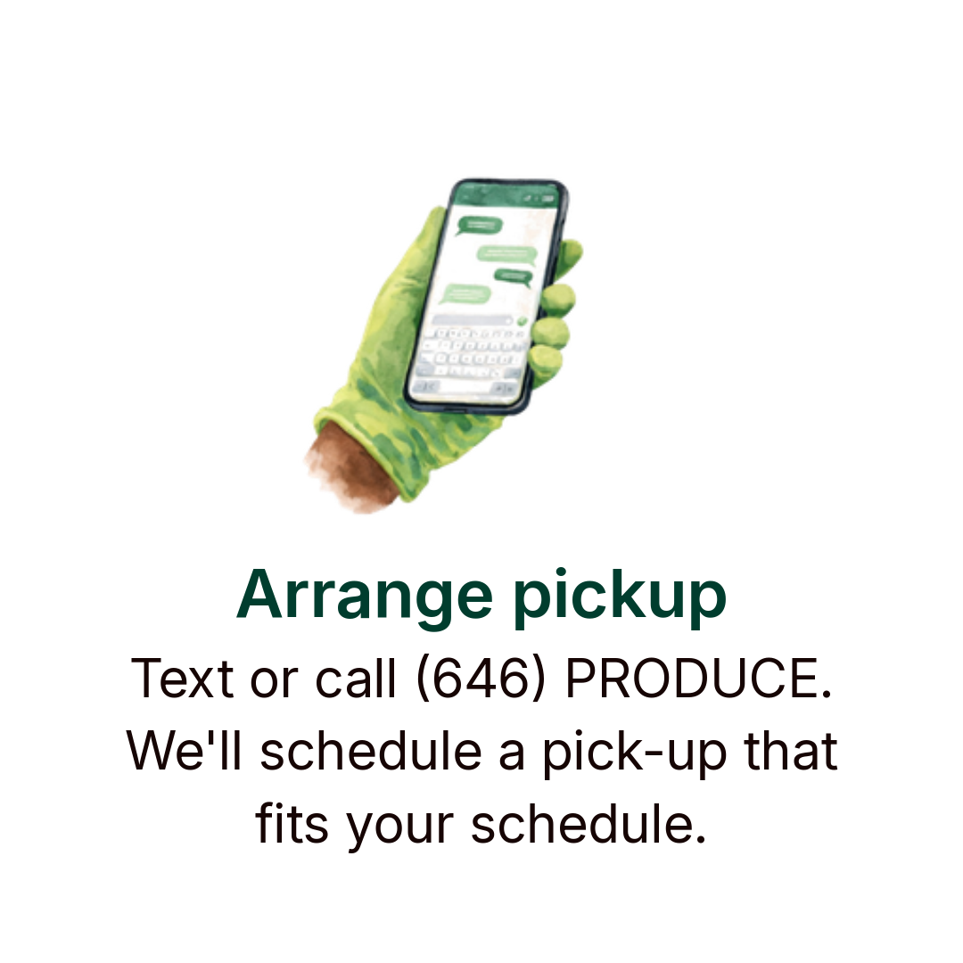 Arrange pickup
