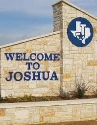 welcome to Joshua brick sign