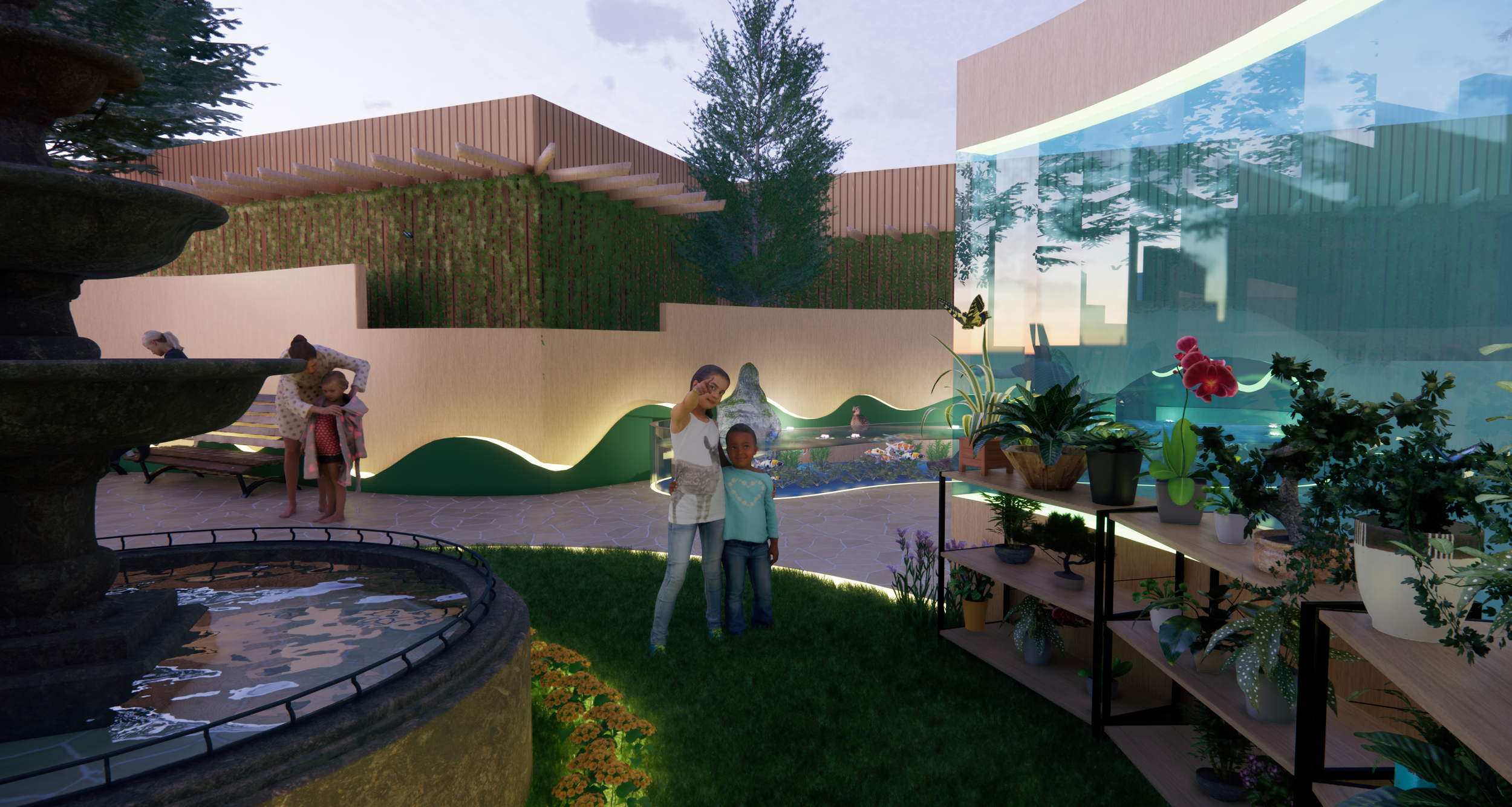 Butterfly Garden Interior