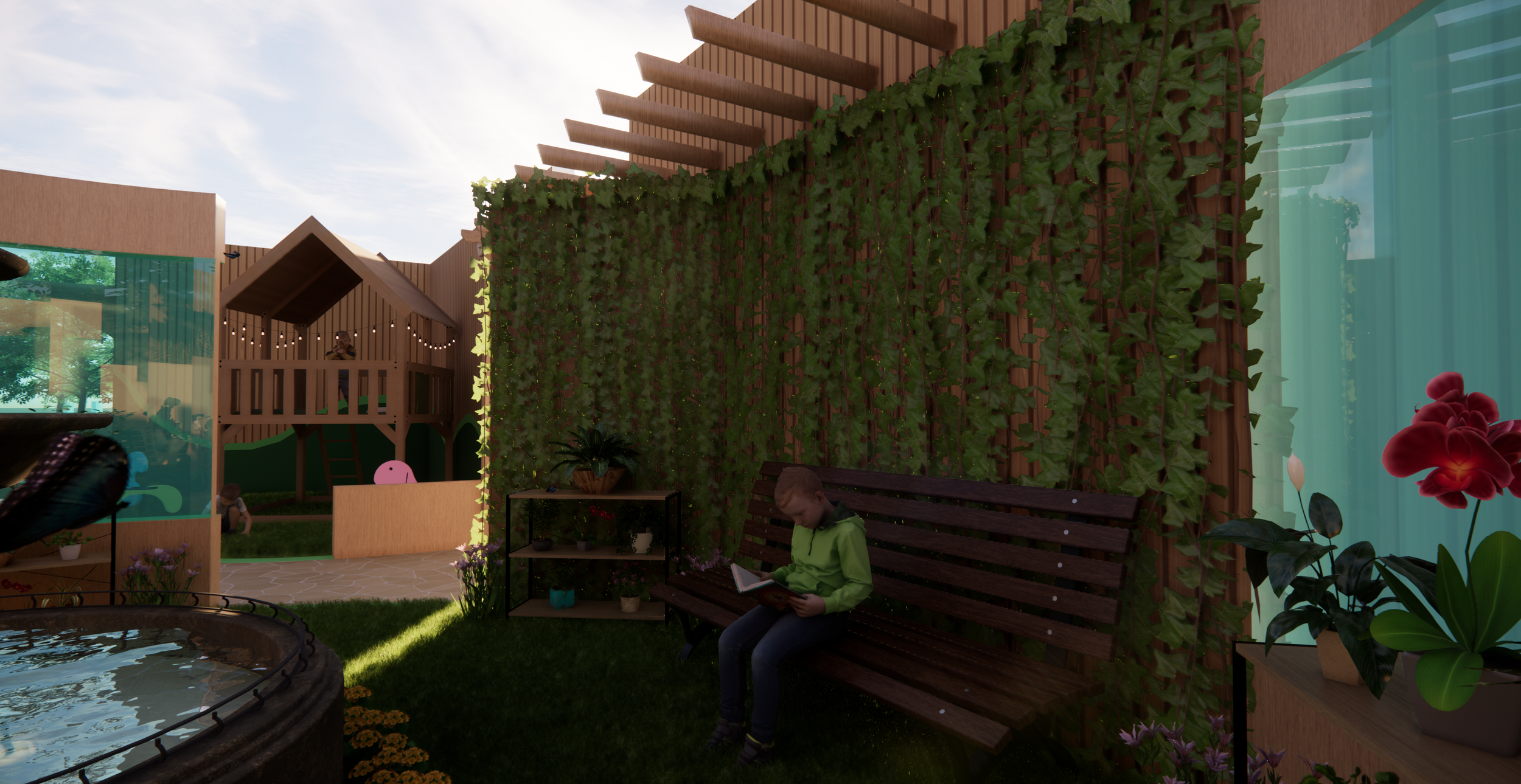 Butterfly Garden Closeup 