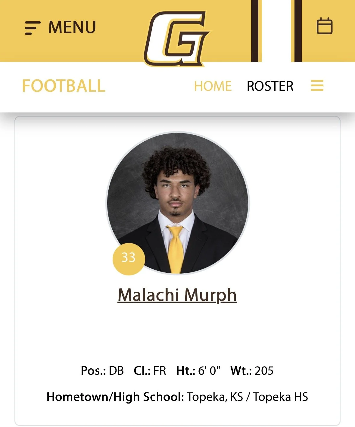 Malachi Murph (DB) - Garden City CC