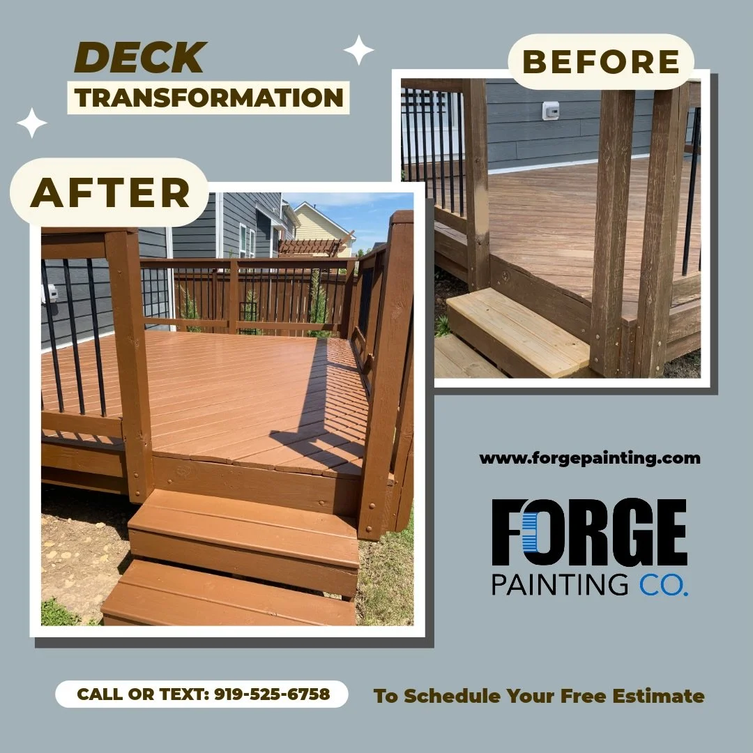Get your house ready for summer! Exteriors, Decks, Railings, Garage Doors, and more. Schedule your painting project today.

At Forge Painting Company we do Interior and Exterior Residential Painting with the kind of integrity that makes your home fee