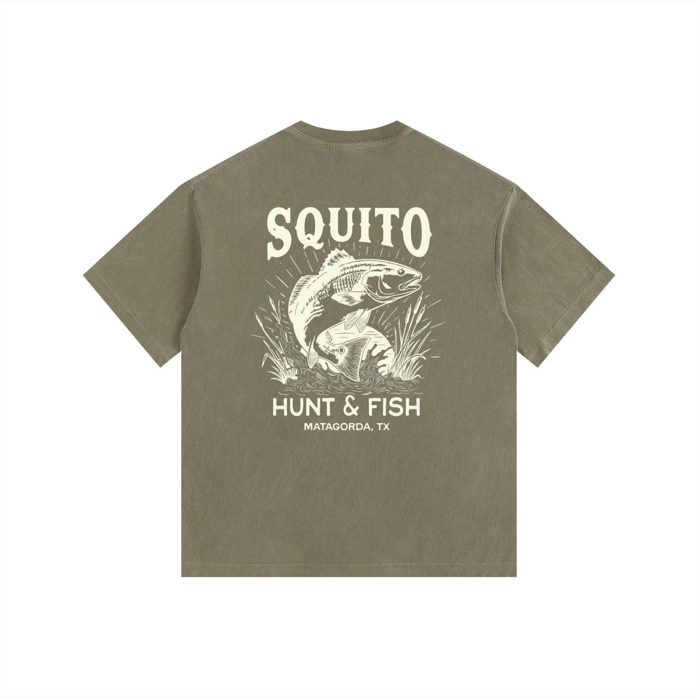 Squito  Hunt & Fish T-Shirt in Green