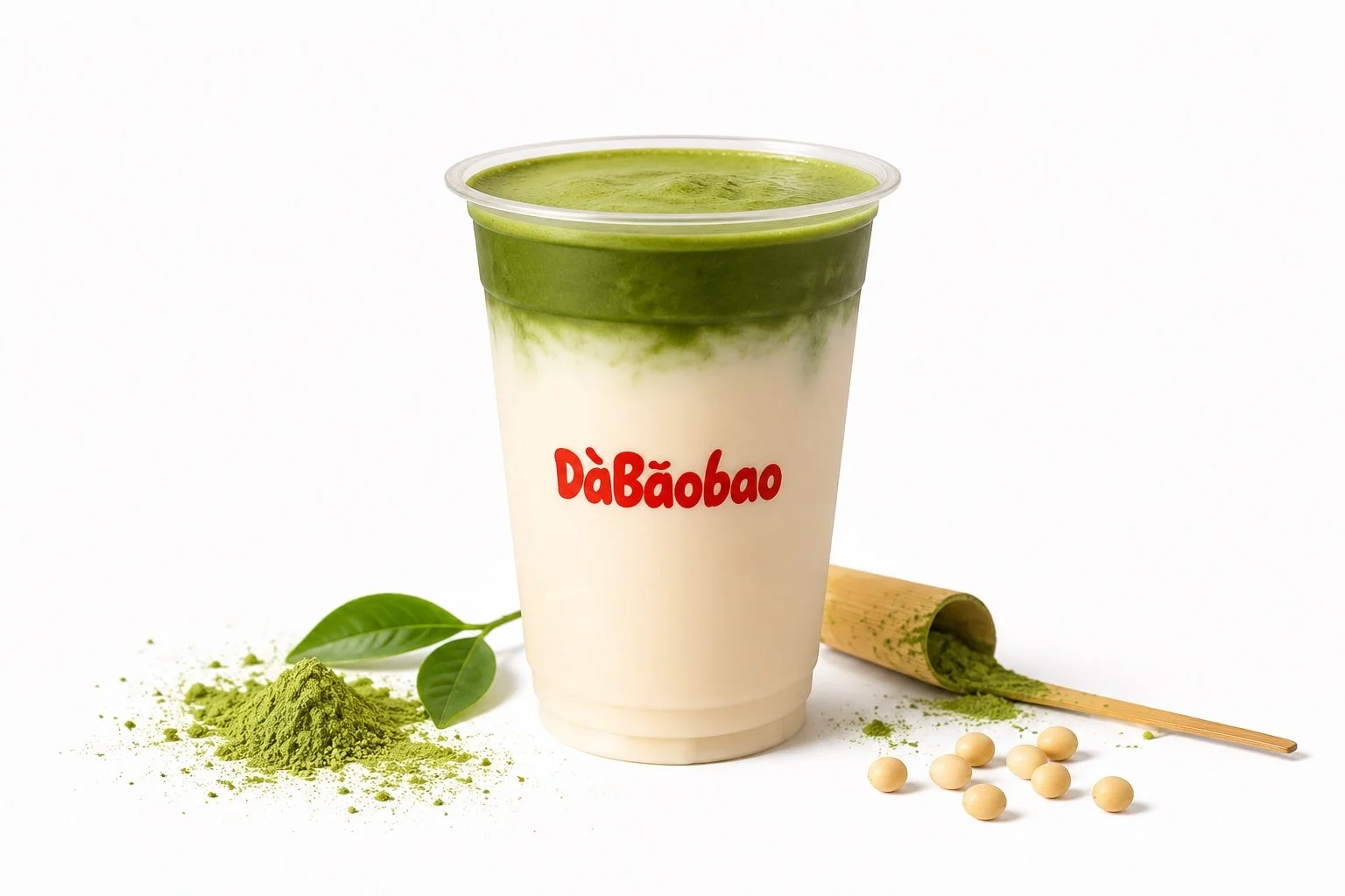 Soy Milk with Matcha Cloud
