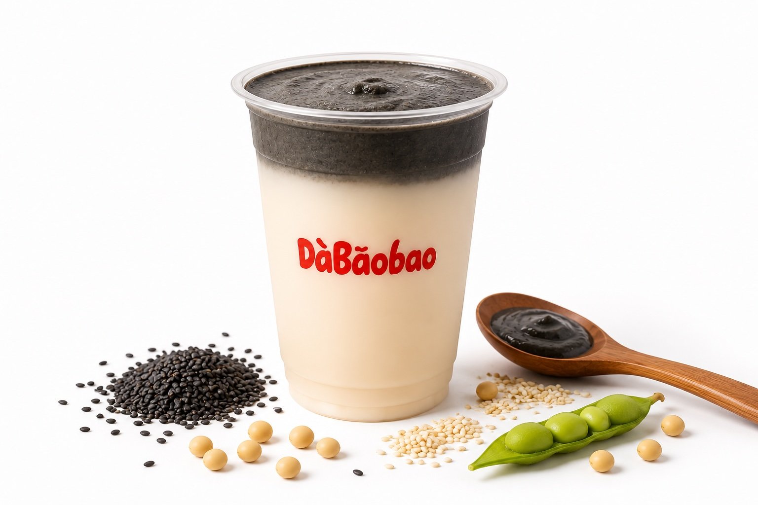 Soy Milk with Sesame Cloud