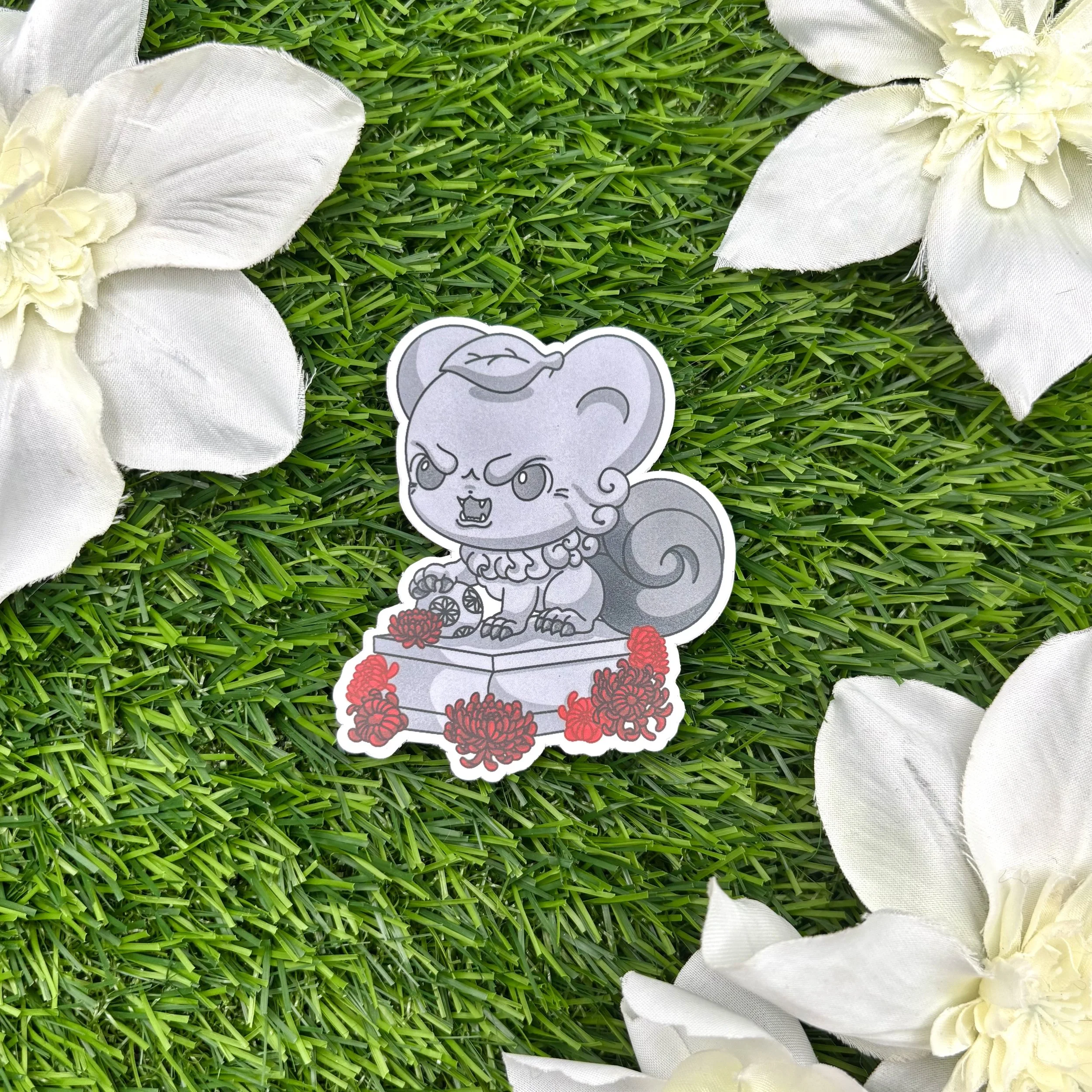 Lion Dog Nib Sticker