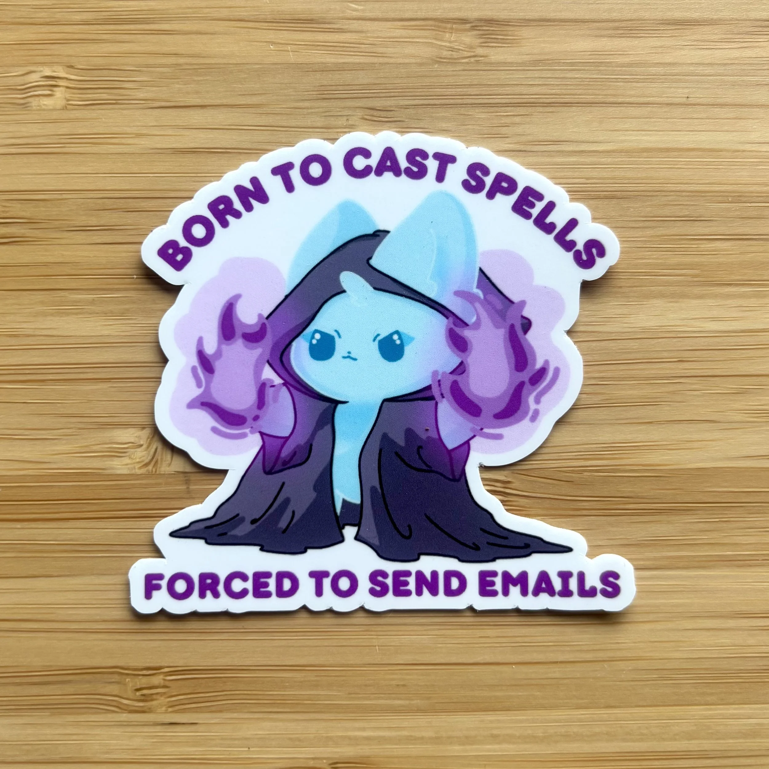 Rinari Forced to Send Emails Sticker