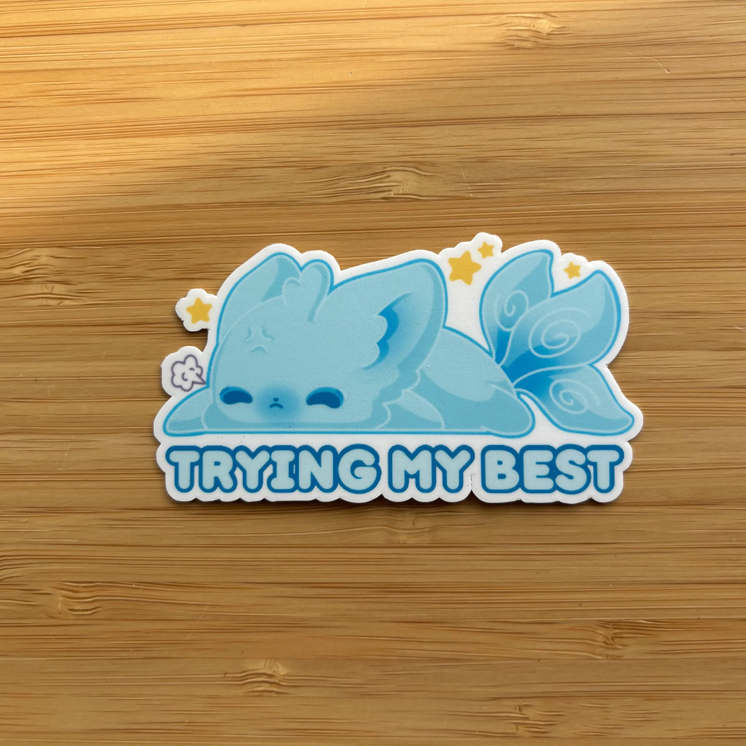 Rinari Trying My Best Sticker