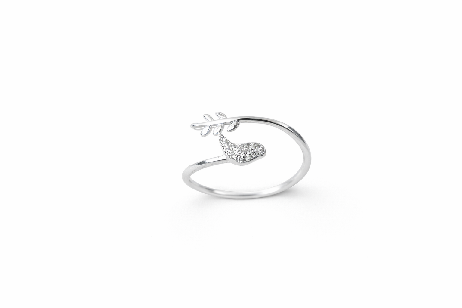 "Ocean Whisper" Whale Tail Ring