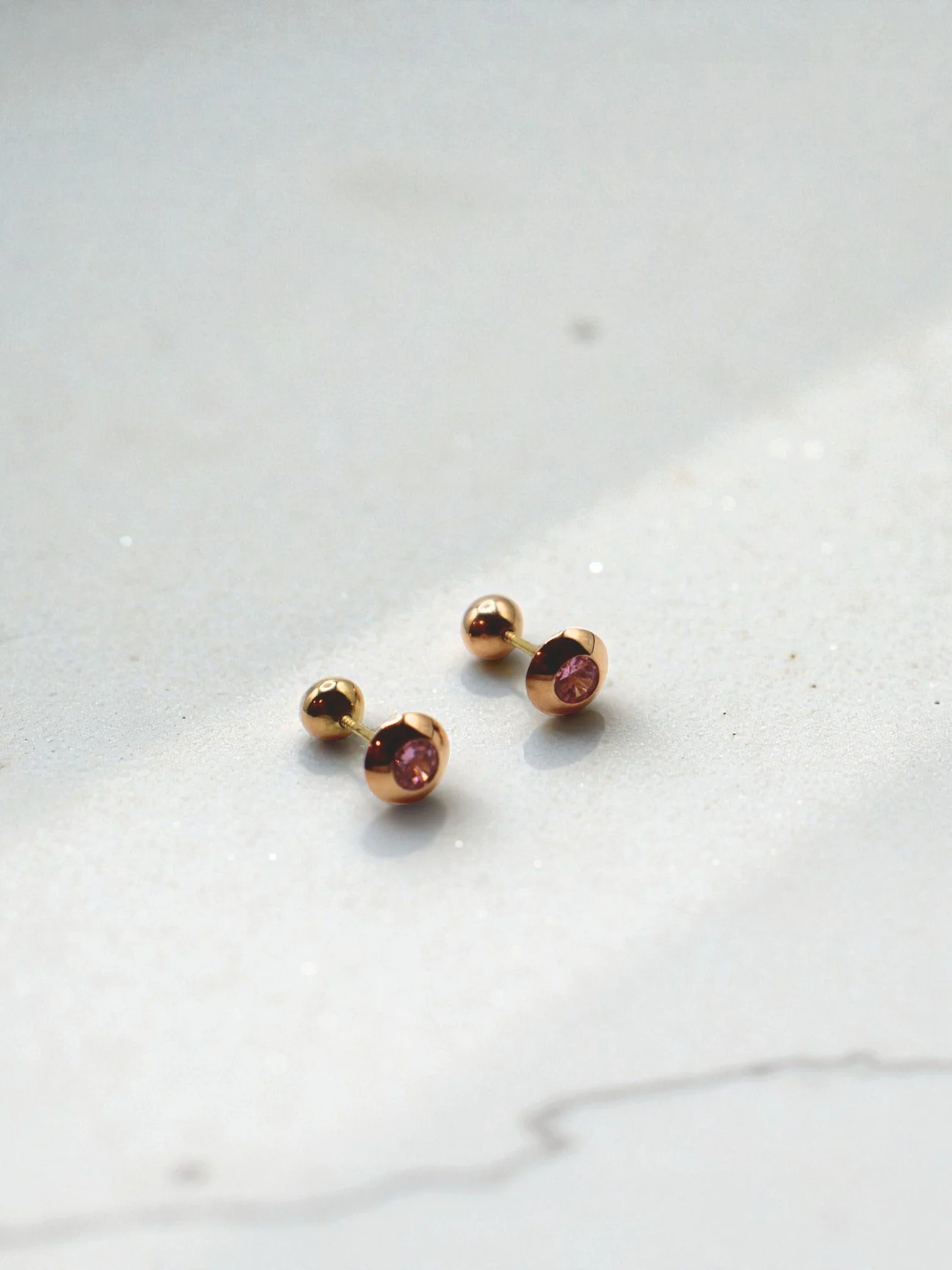 Pink Stud Earrings