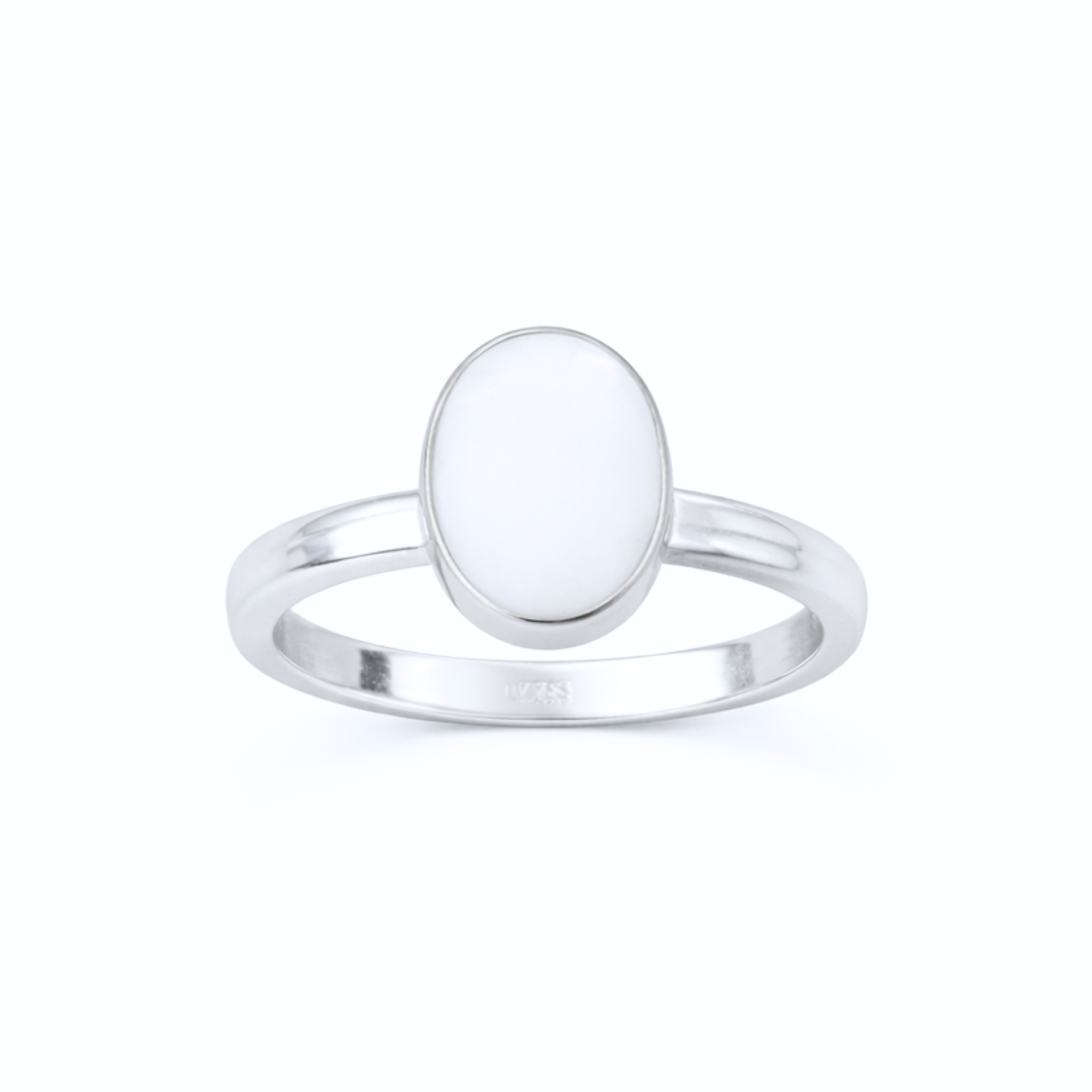 "Moonlit Oval" Stone Ring