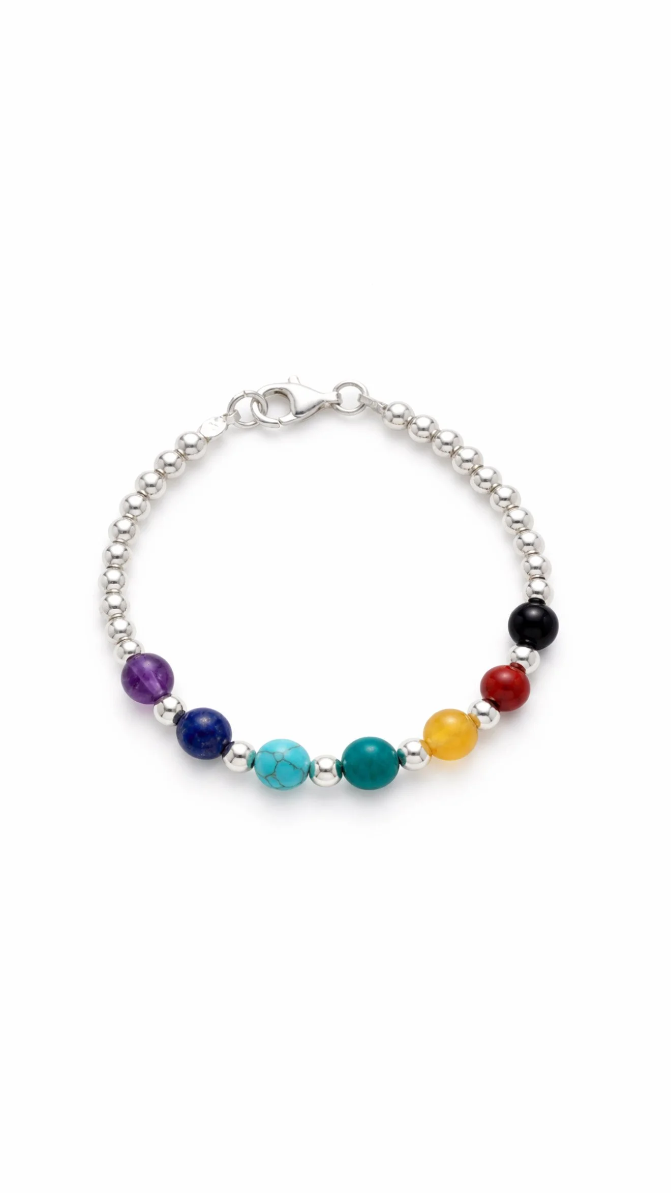Seven Chakra Stones Bracelet