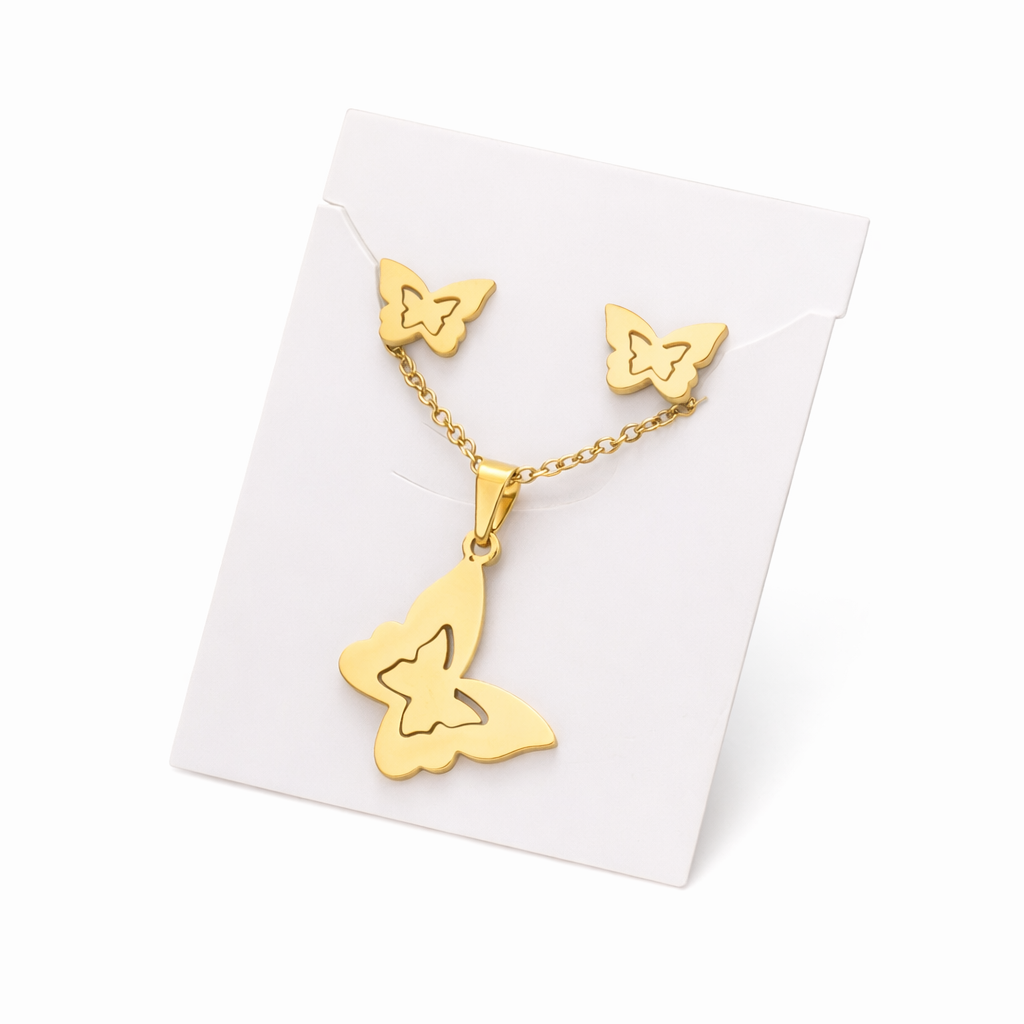 Golden Monarch Butterfly Set