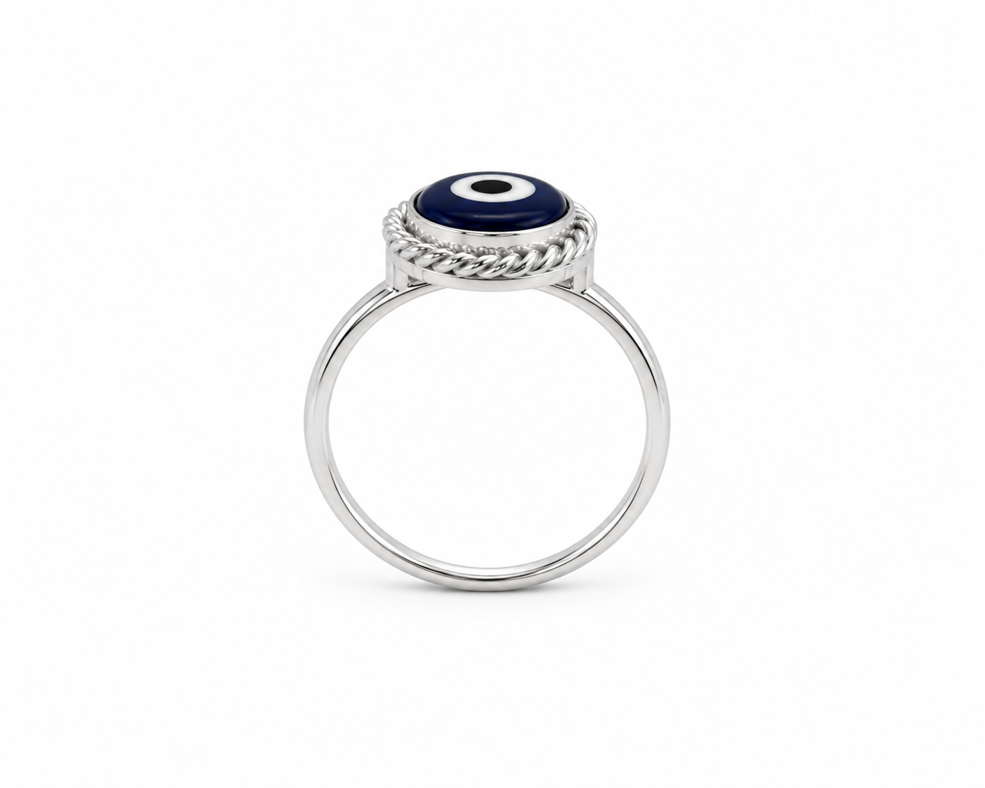 “Evil Eye” Sterling Silver Ring