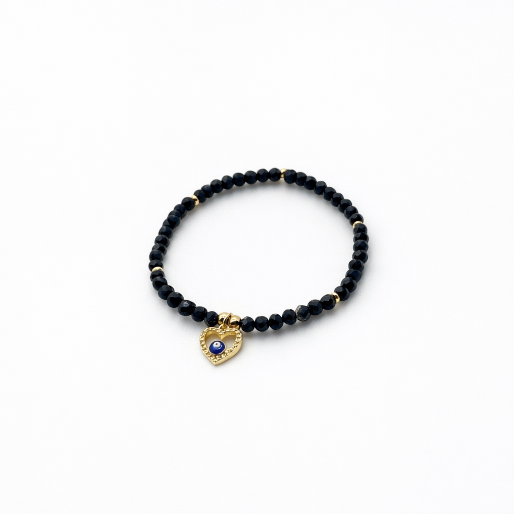 Midnight Heart Protection Bracelet