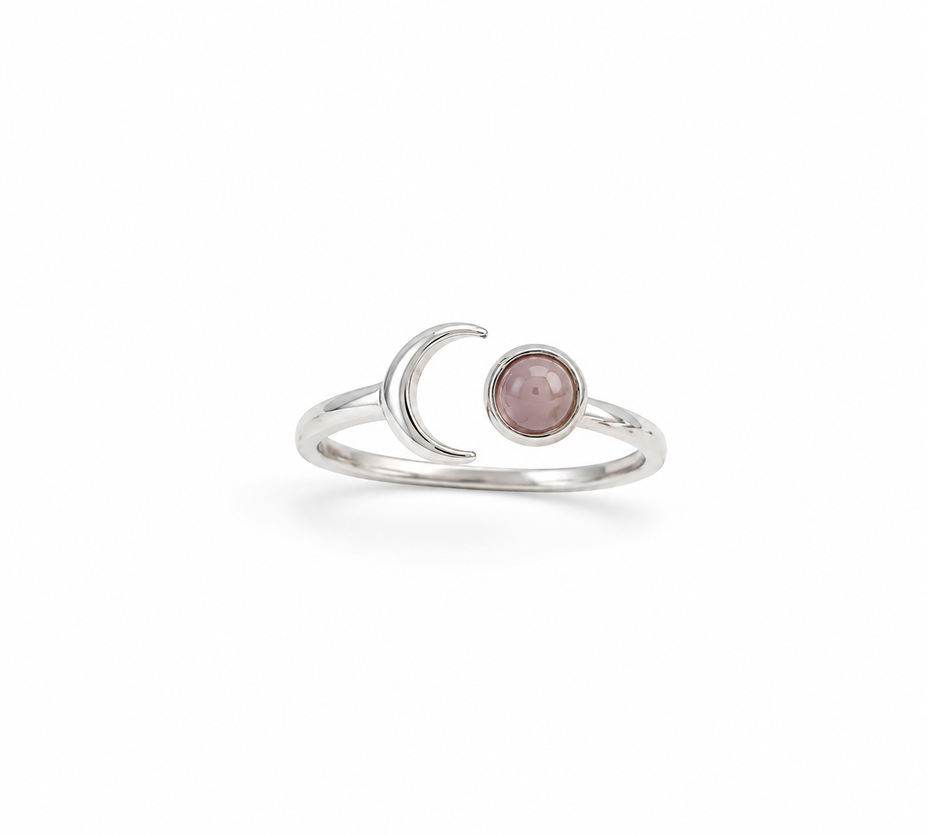 “Moonlight Rose” Sterling Silver Ring
