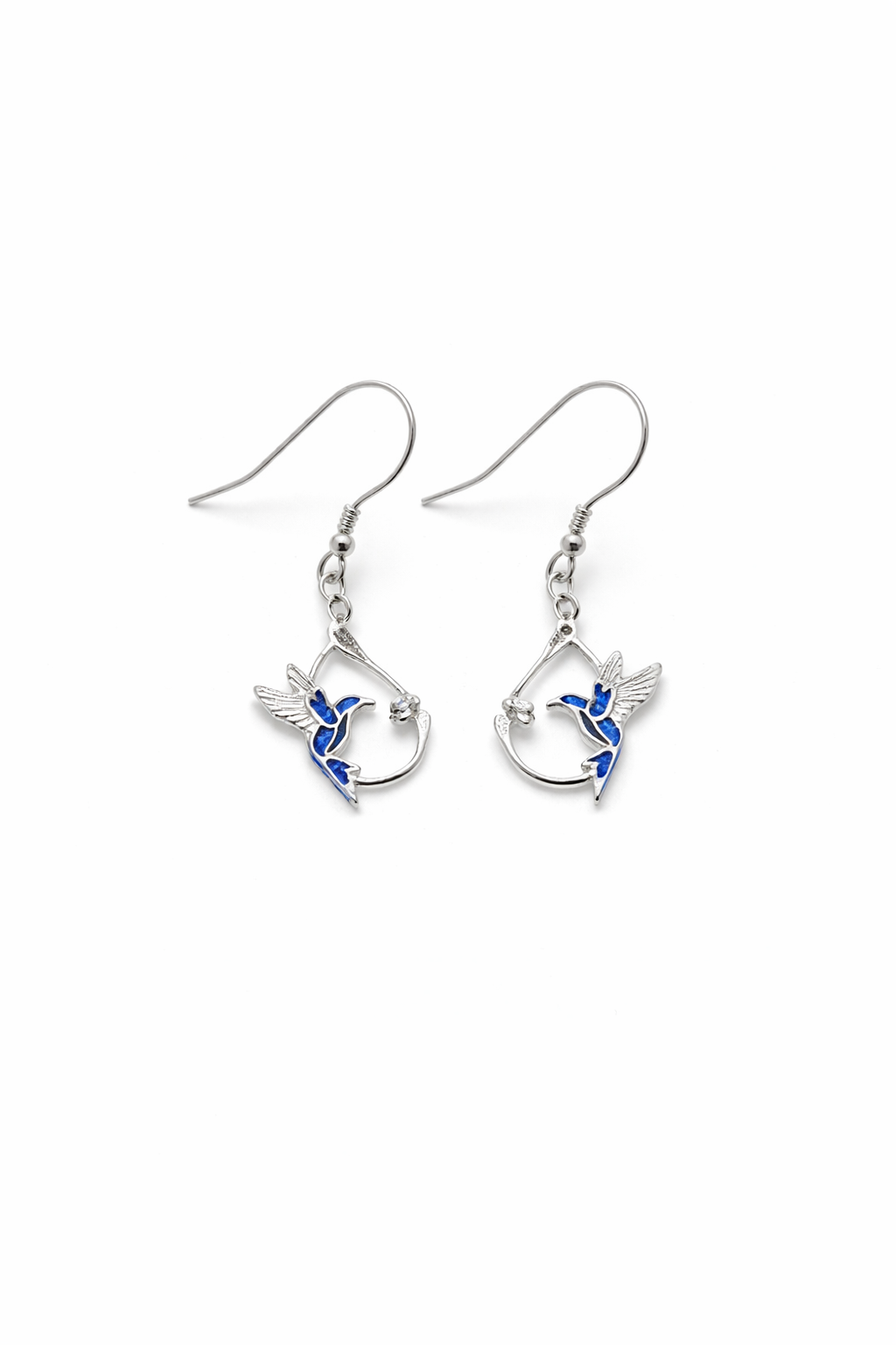Blue Spirit Hummingbird Earrings