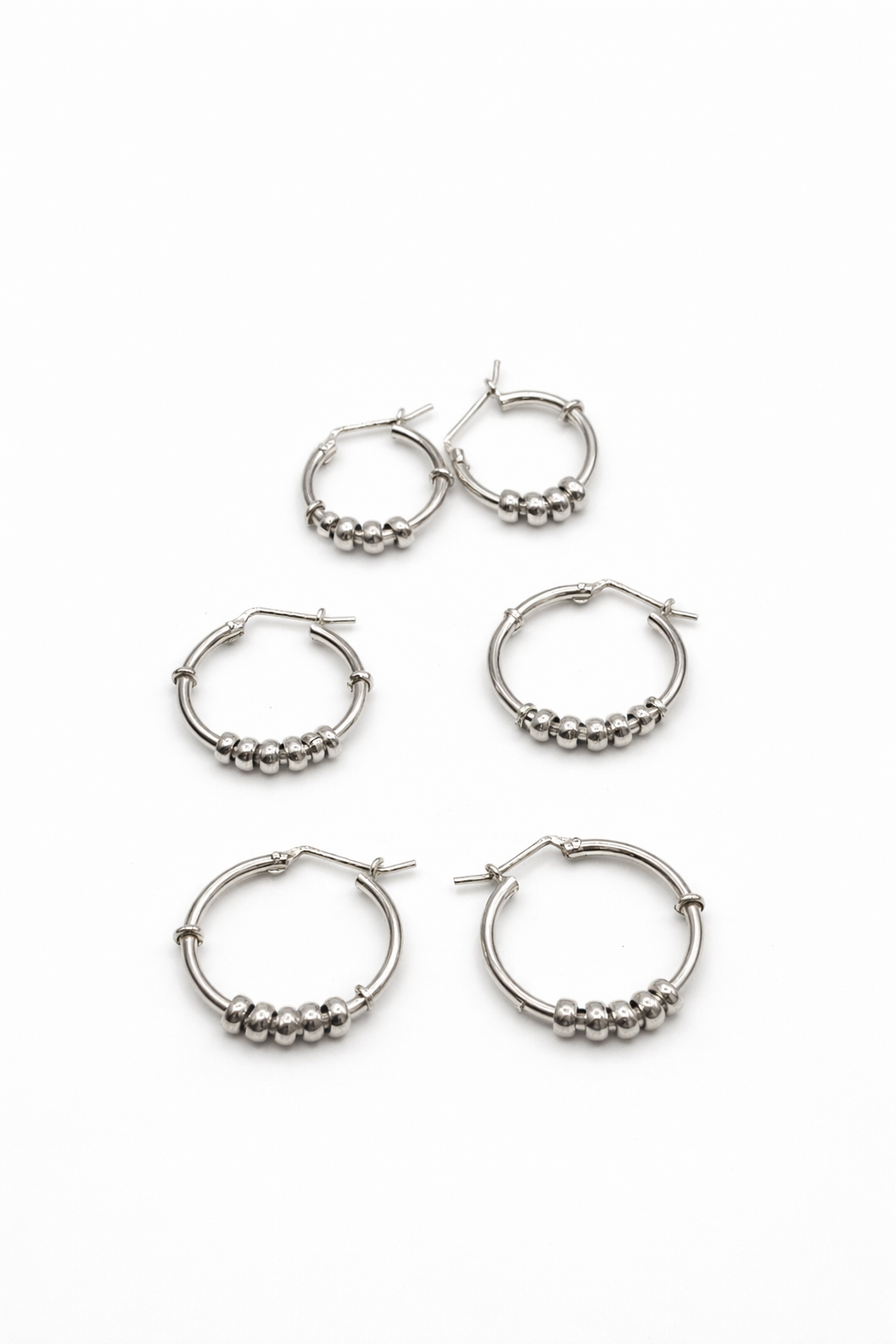 Lumière Silver Hoops