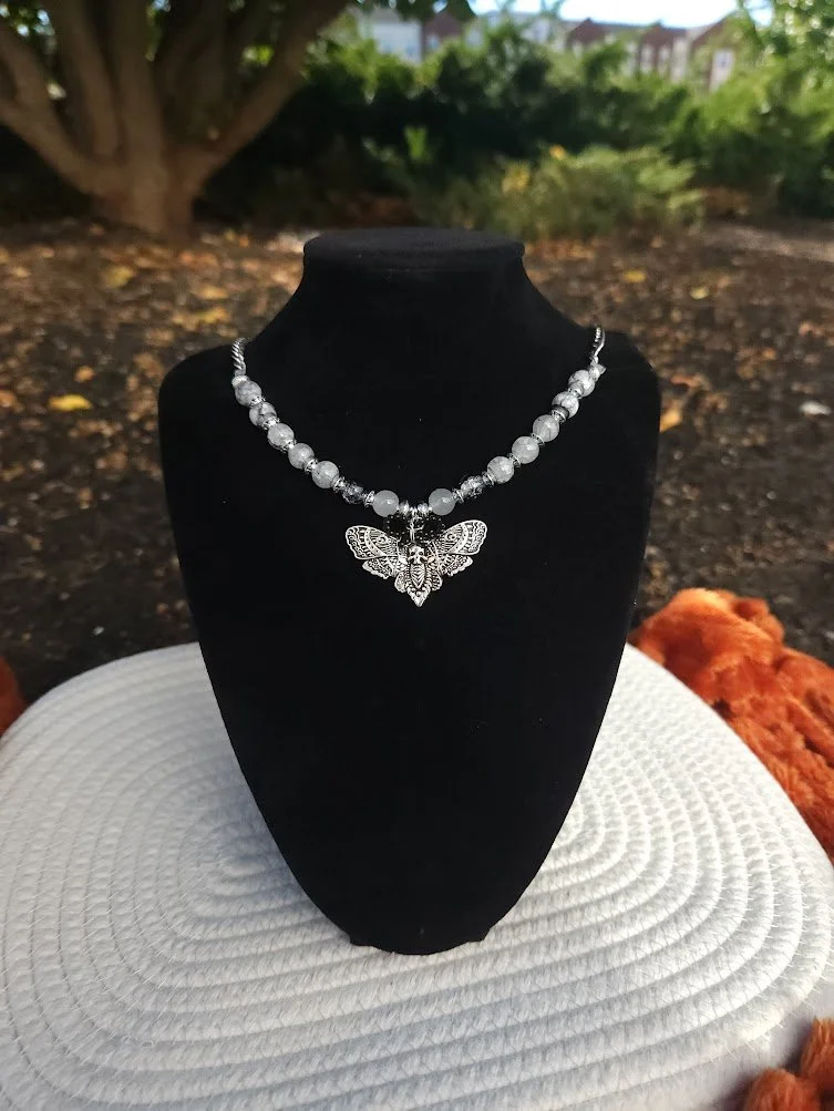 NIGHTLIGHT MOTH NECKLACE