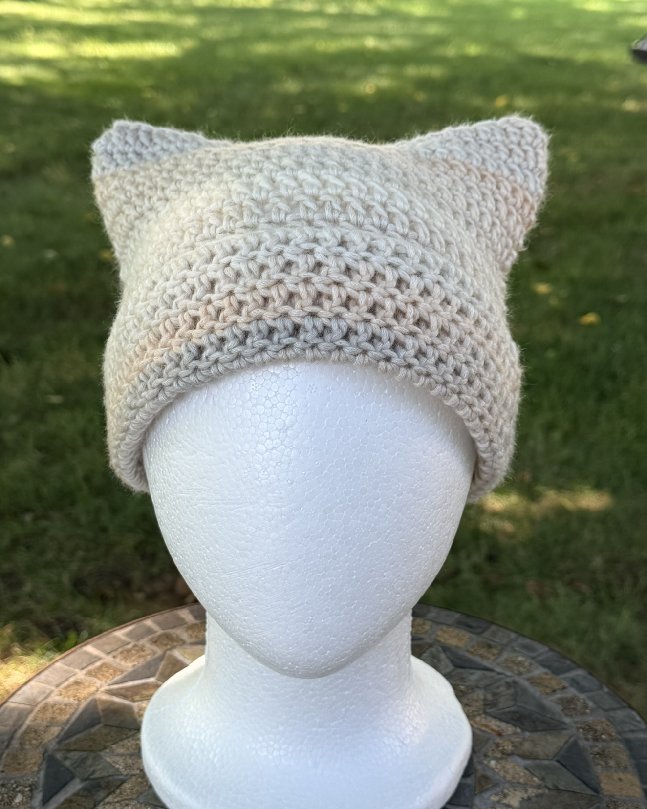Cream Dream Cat Ear Beanie