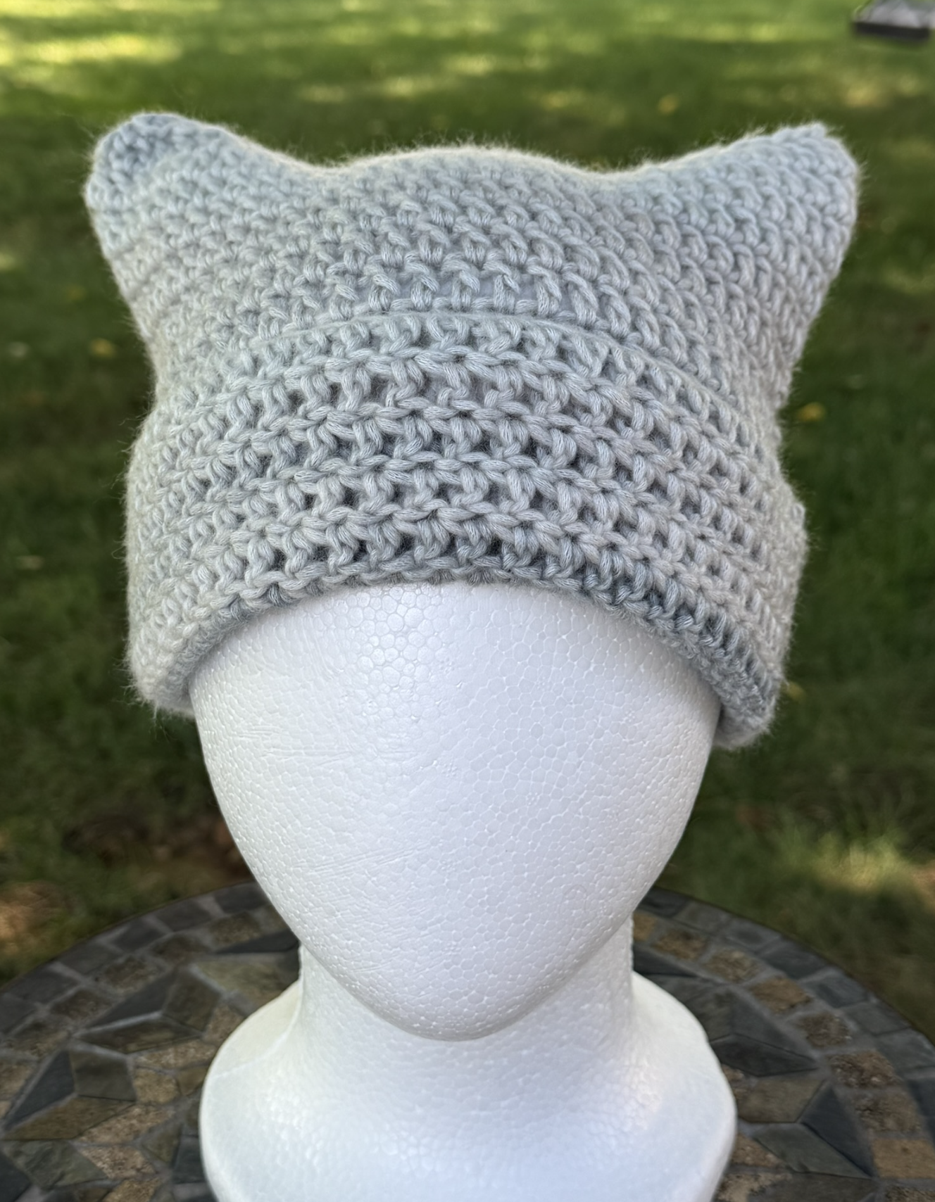 Gray Day Cat Ear Beanie