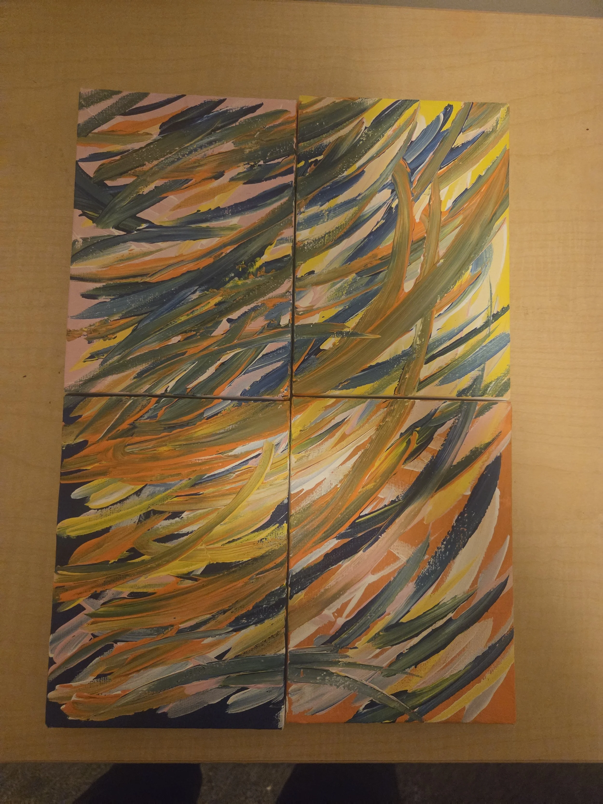 4-PEES IN A POD PAINTING